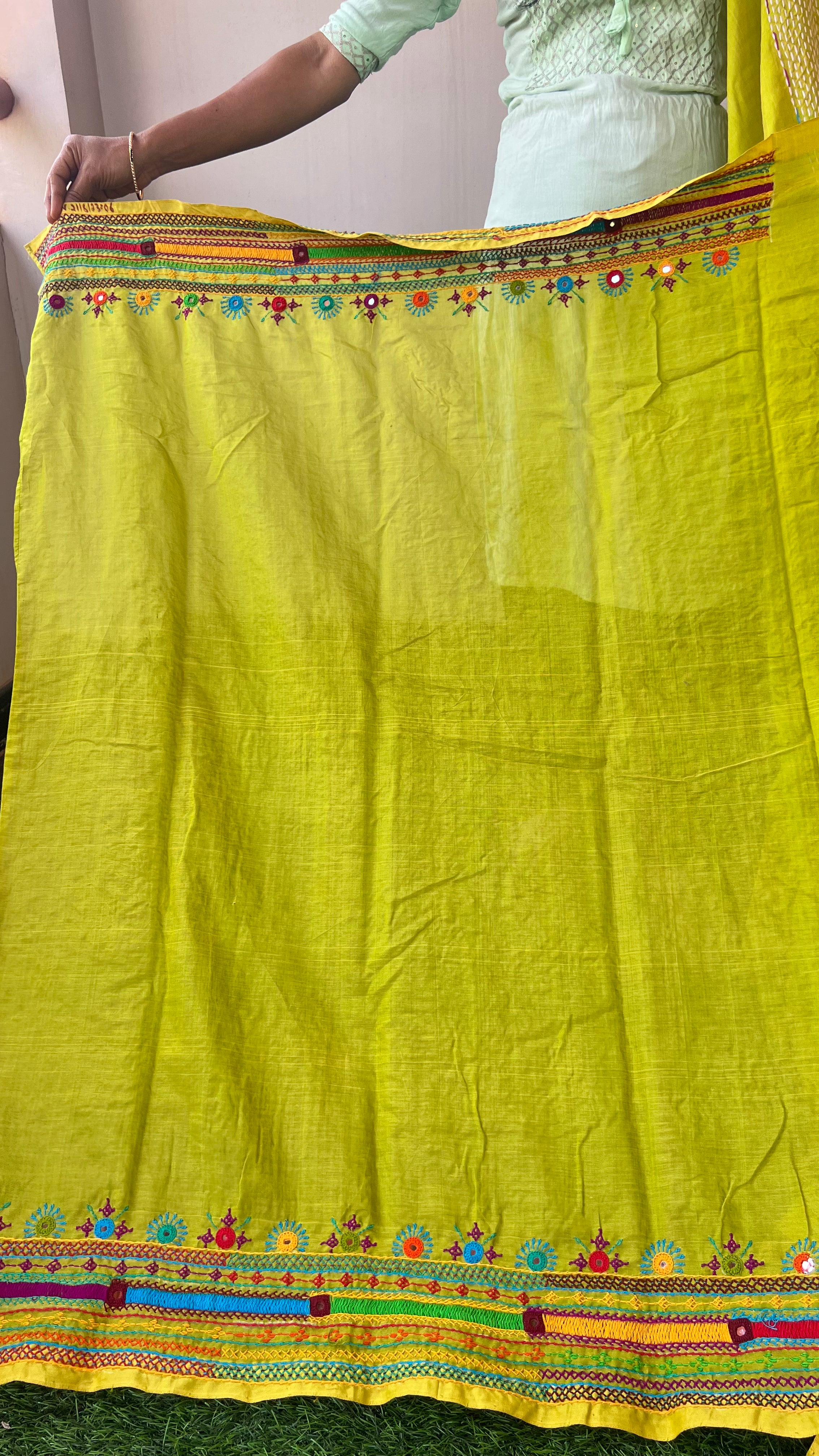 silk cotton lambani saree