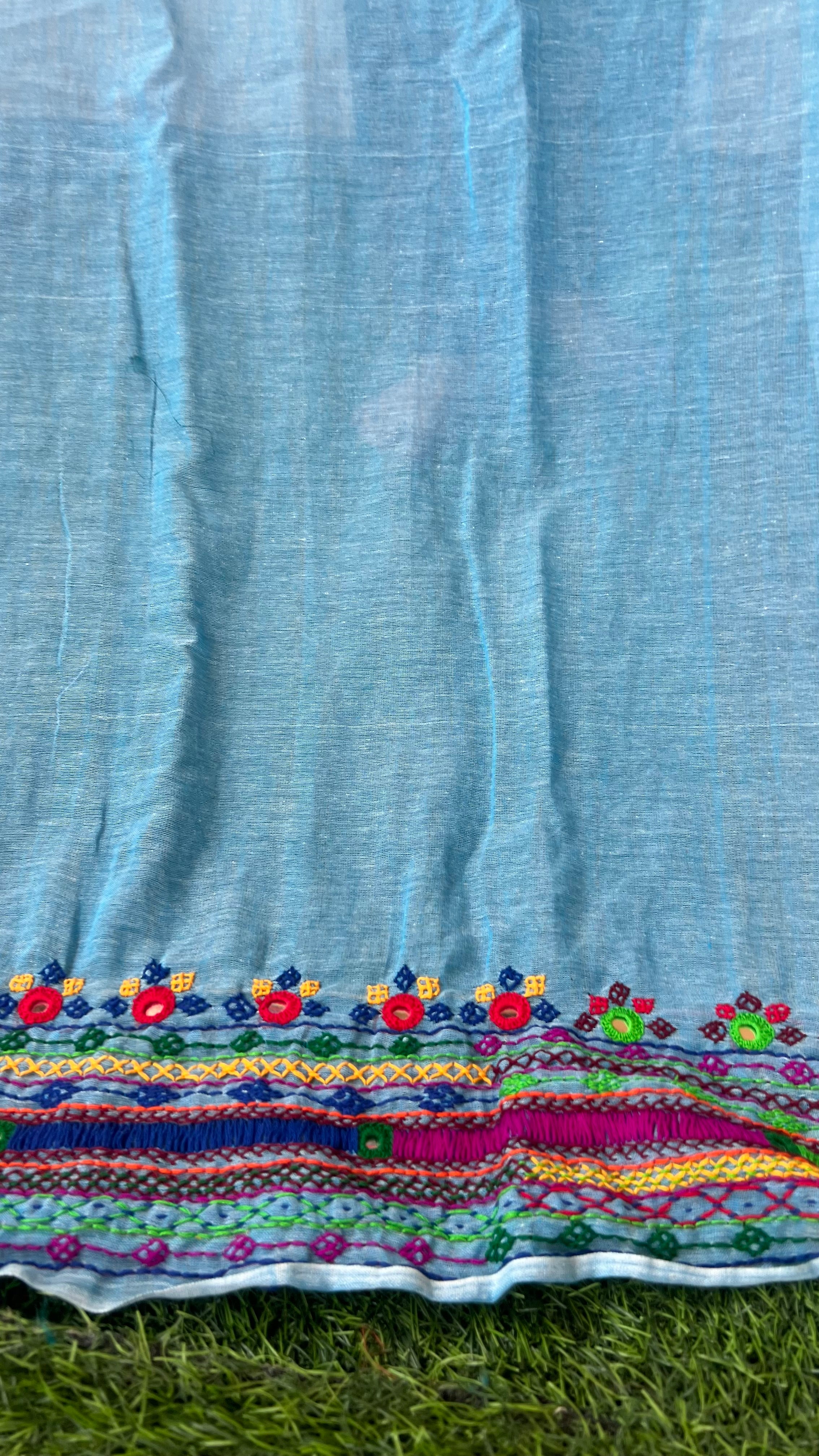 cotton lambani saree