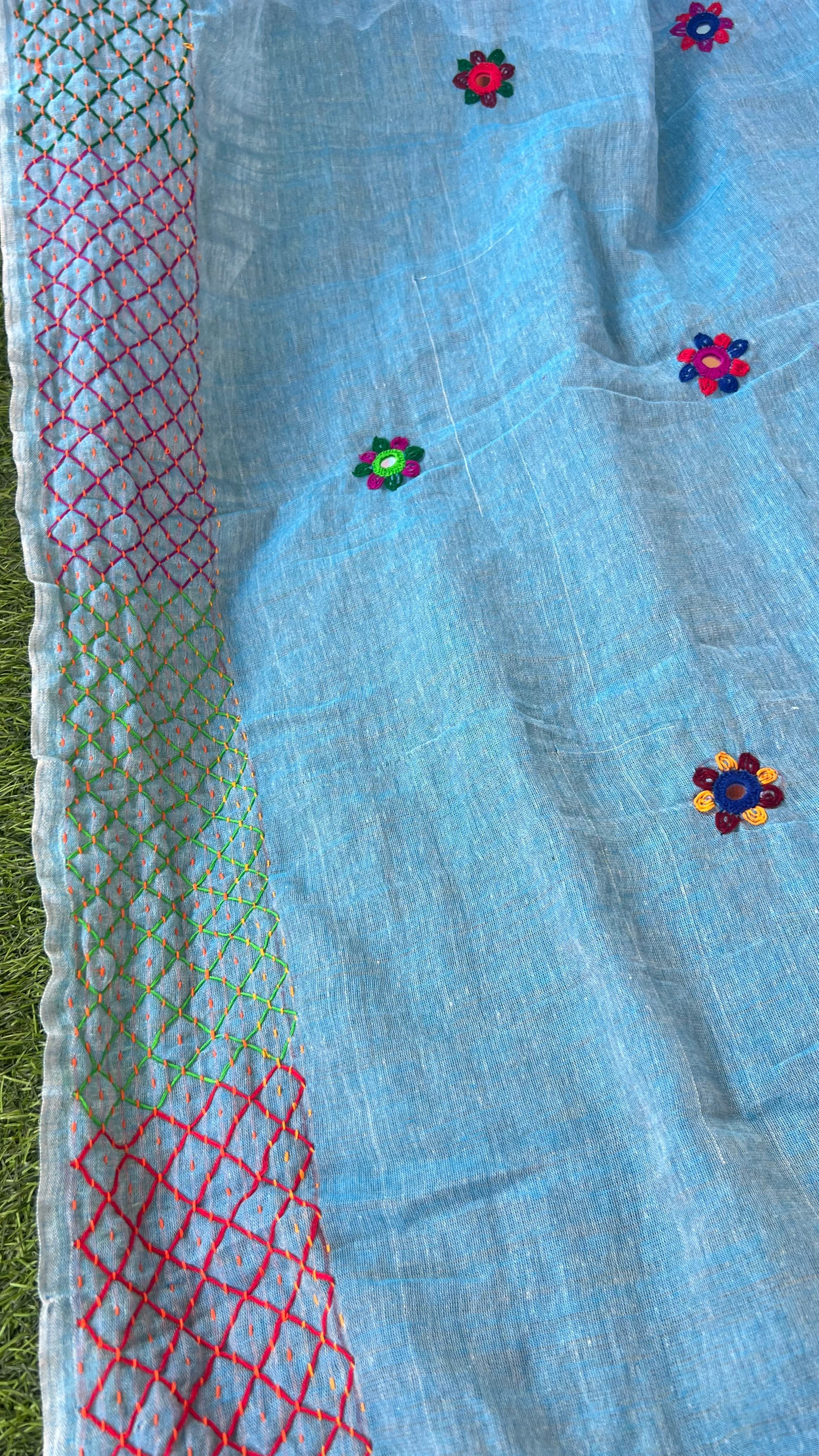 cotton lambani saree