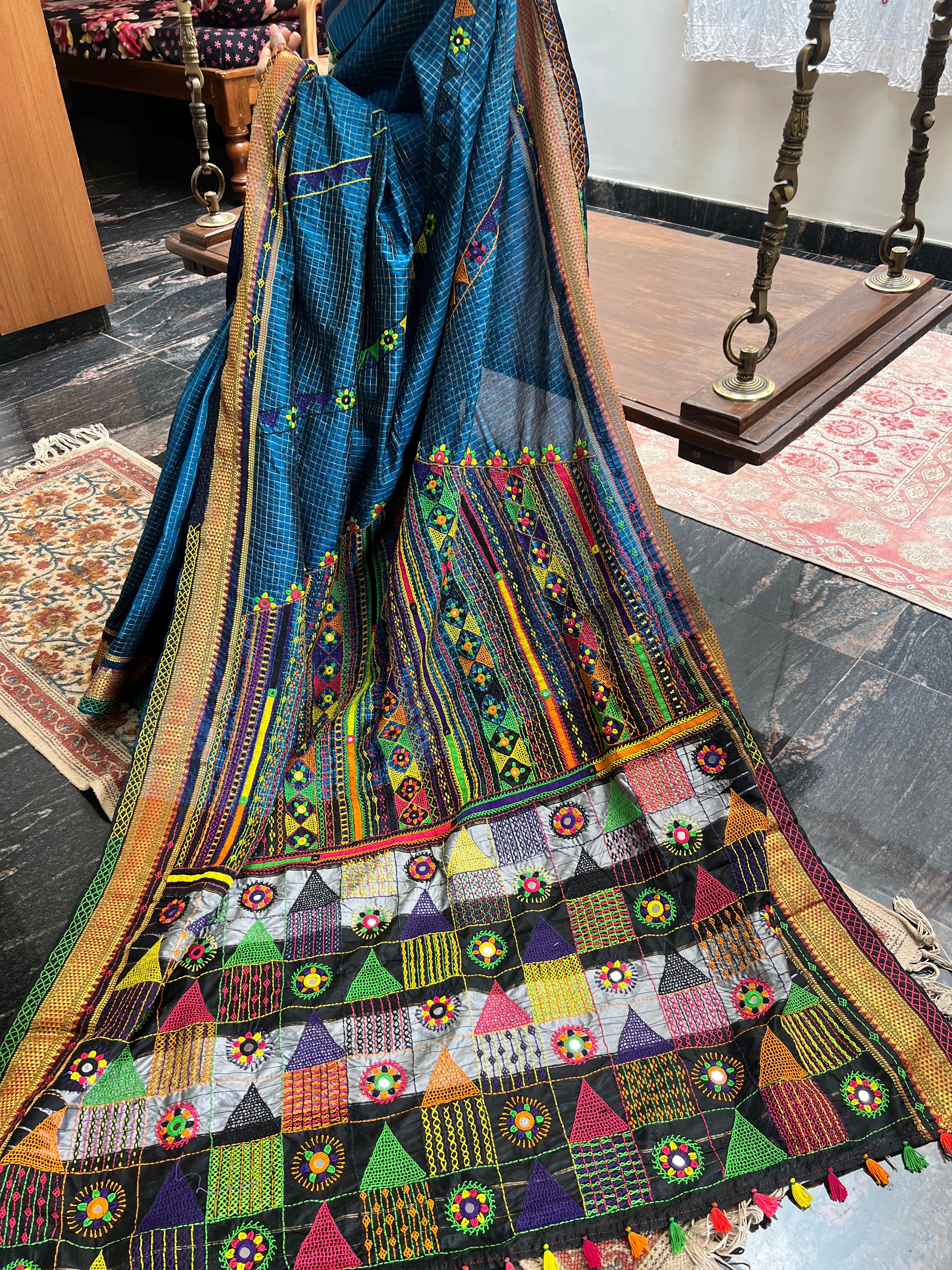 Ilkal silk  Lambani saree