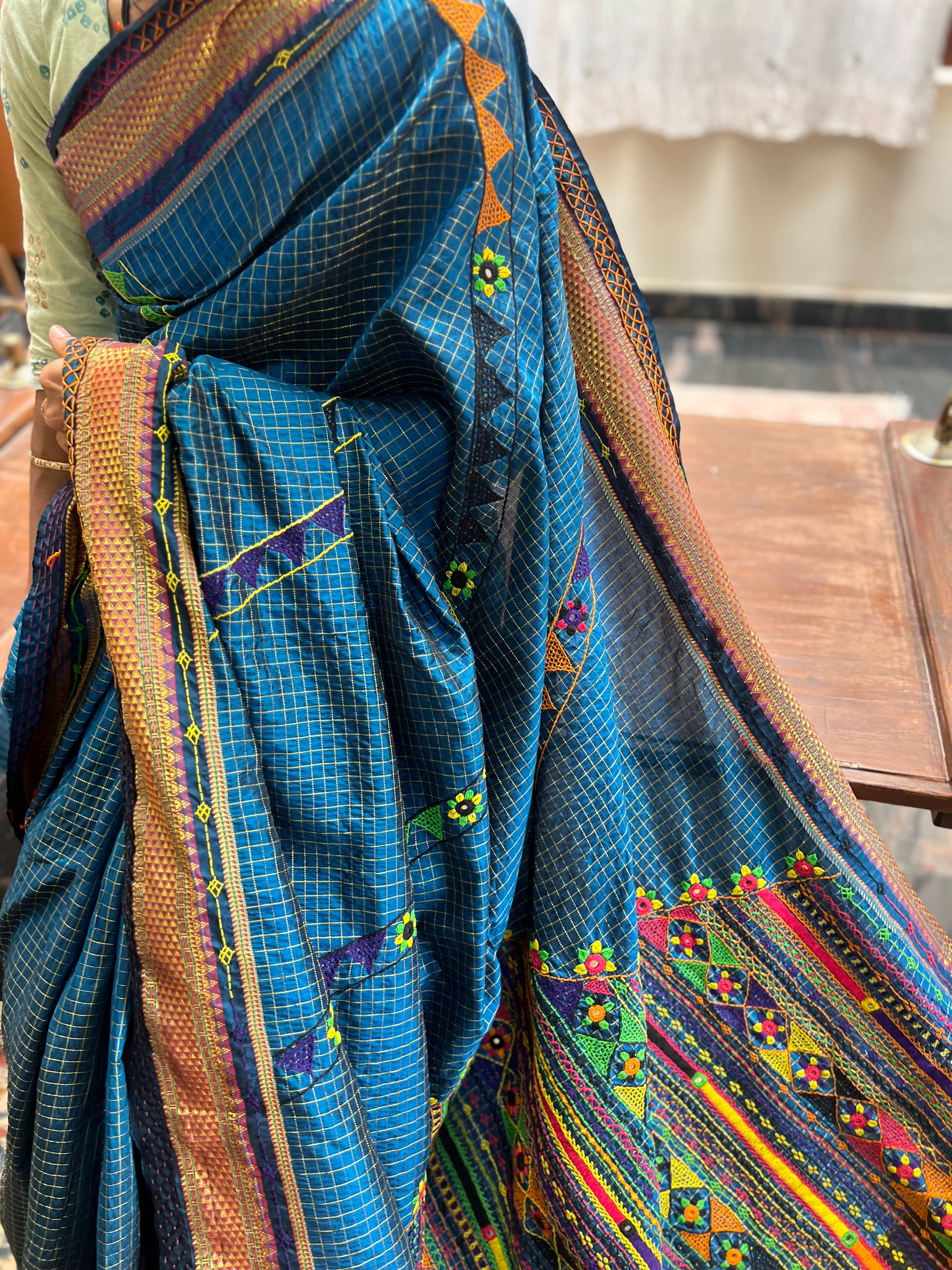 Ilkal silk  Lambani saree