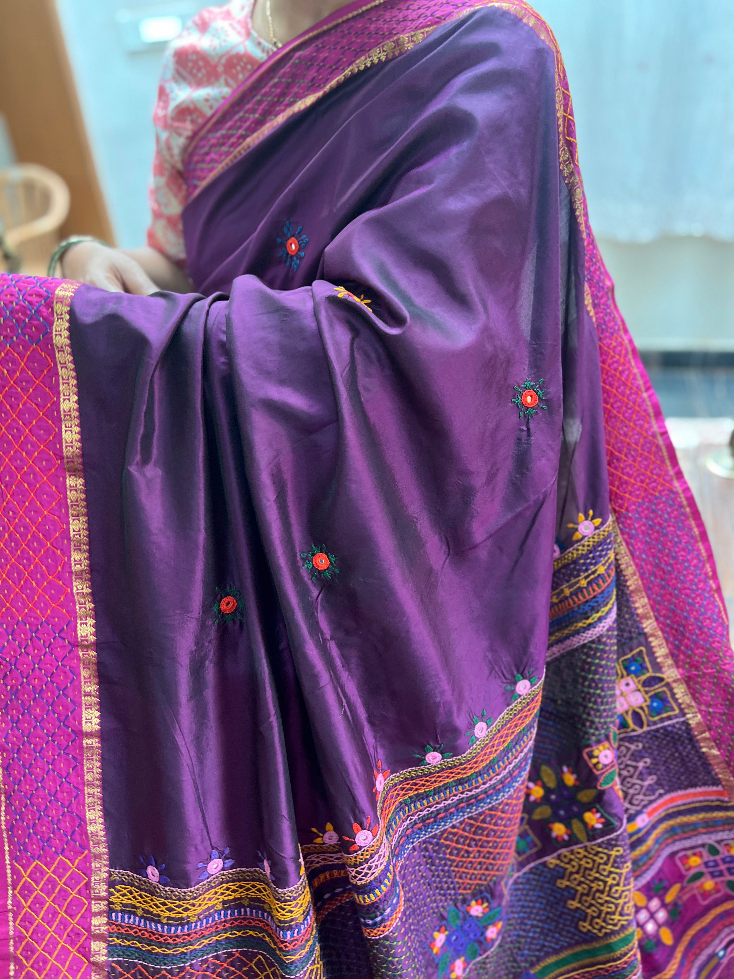 Molkalmuru silk lambani saree