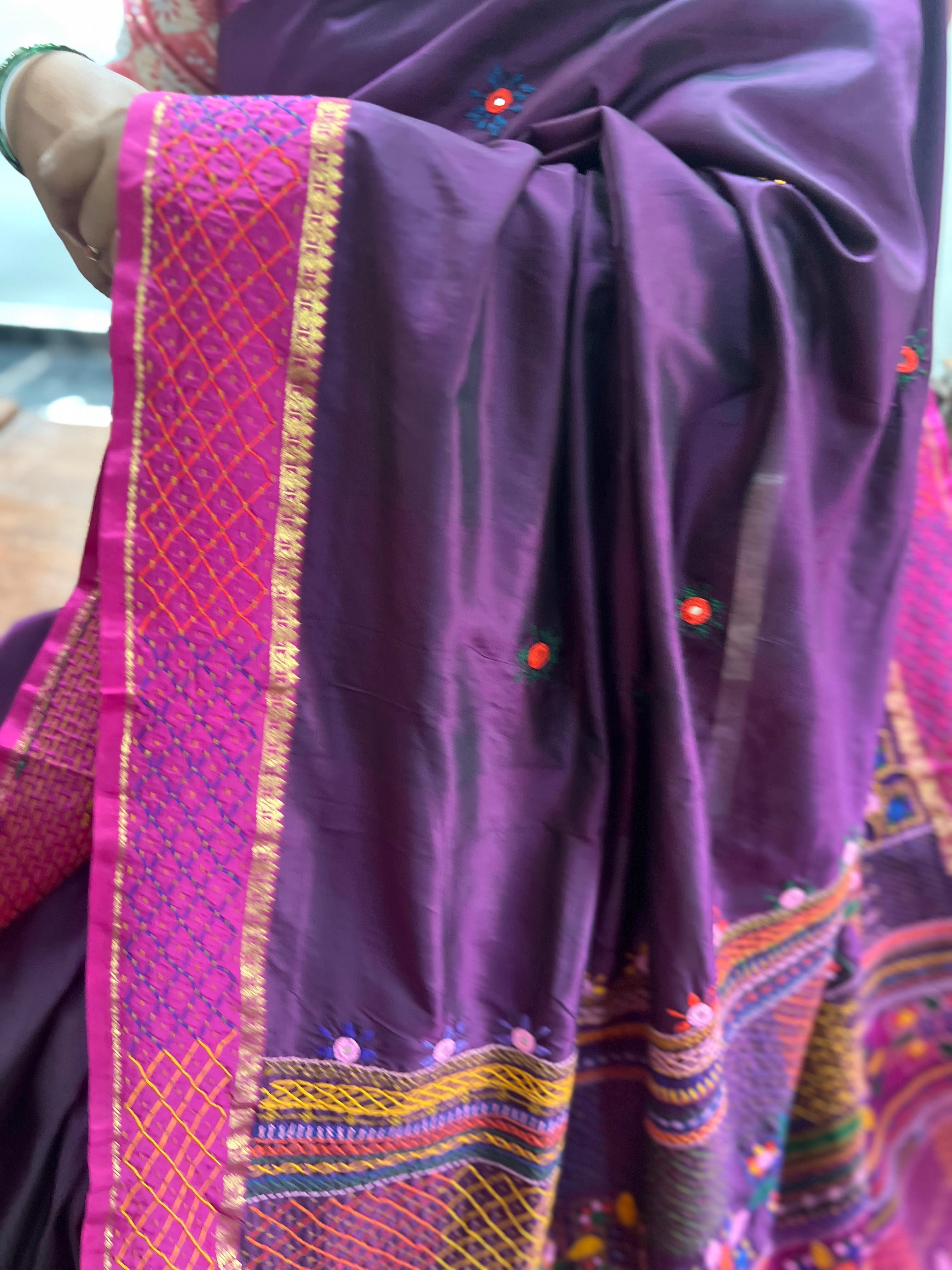 Molkalmuru silk lambani saree