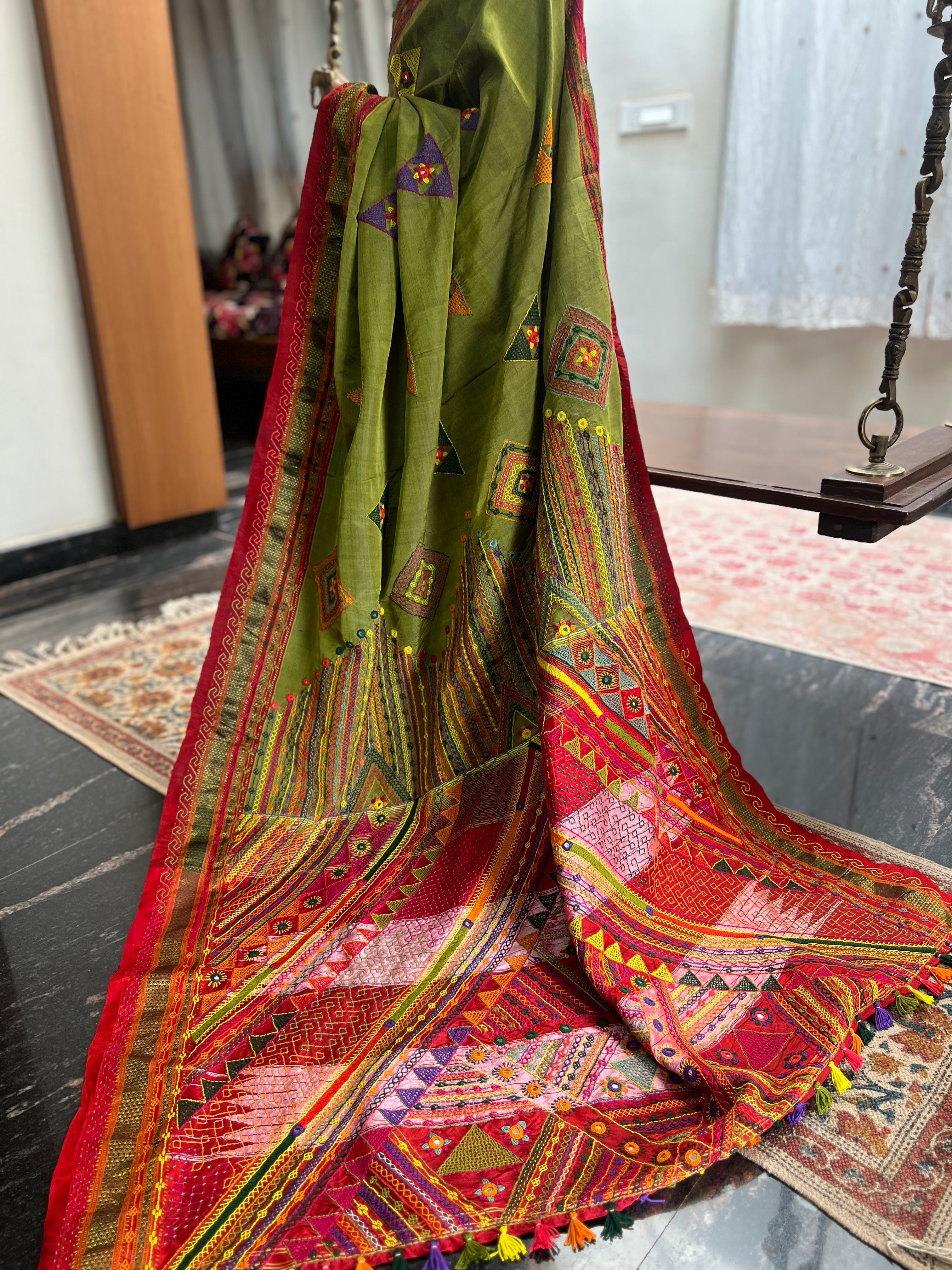 Ilkal silk  Lambani saree