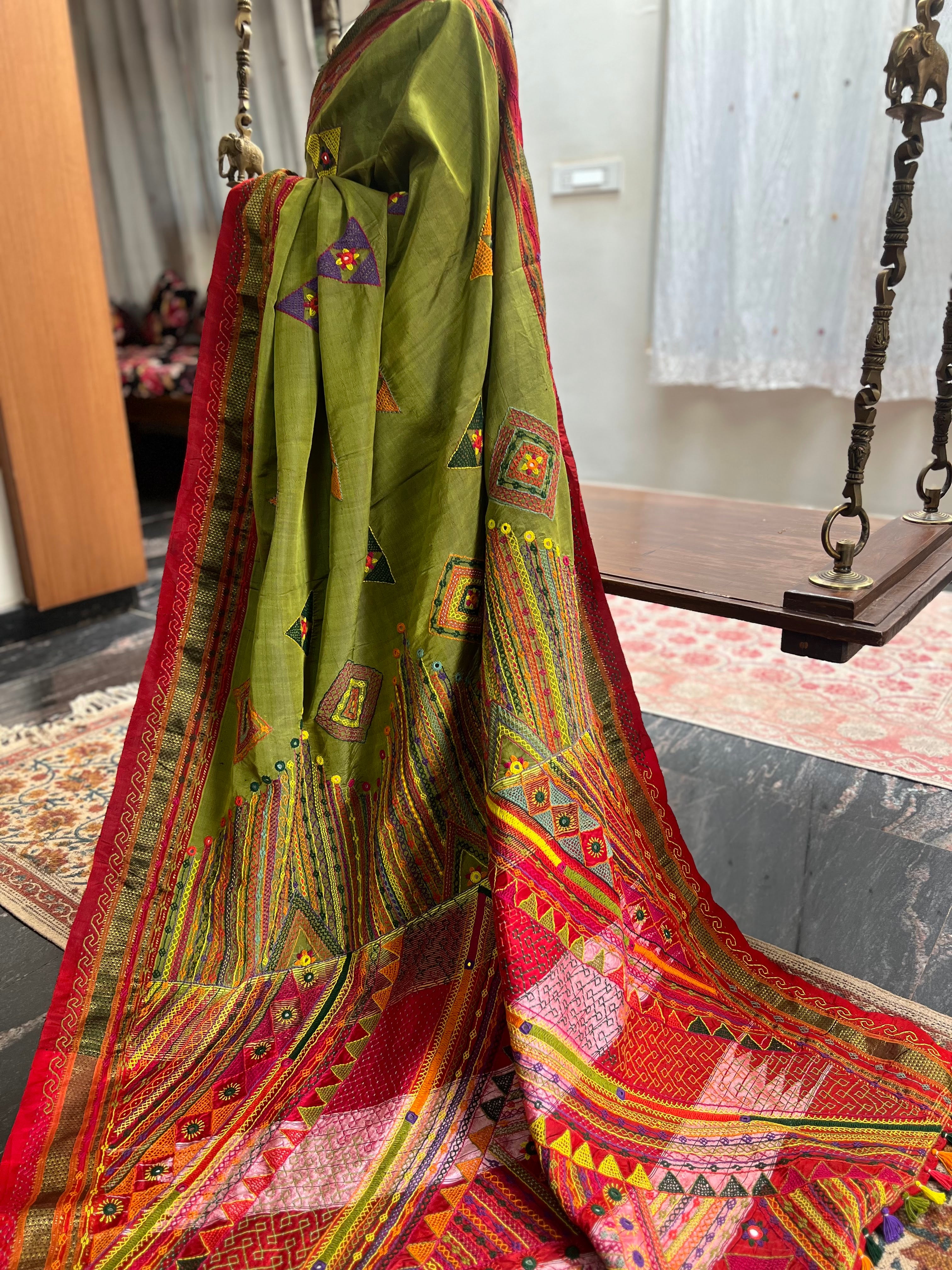 Ilkal silk  Lambani saree