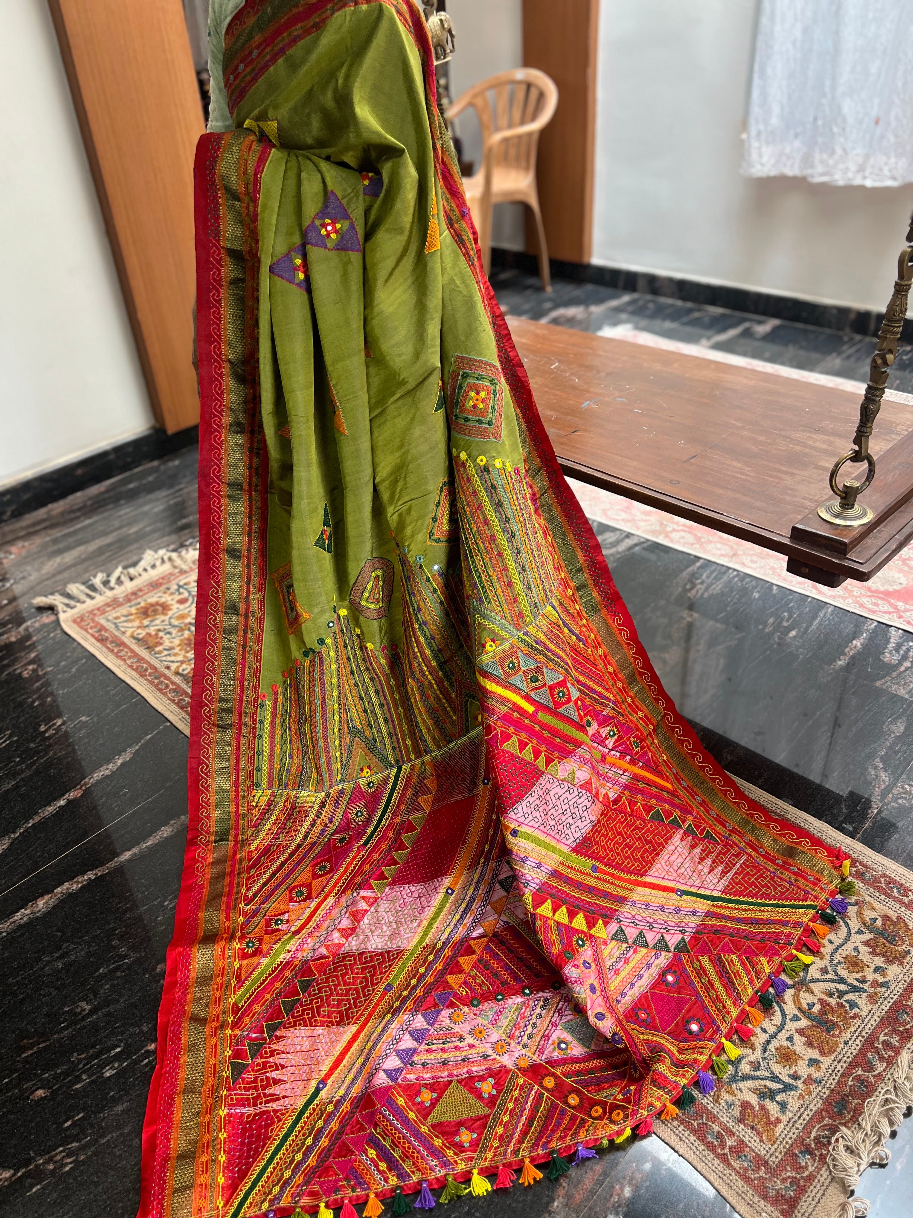 Ilkal silk  Lambani saree