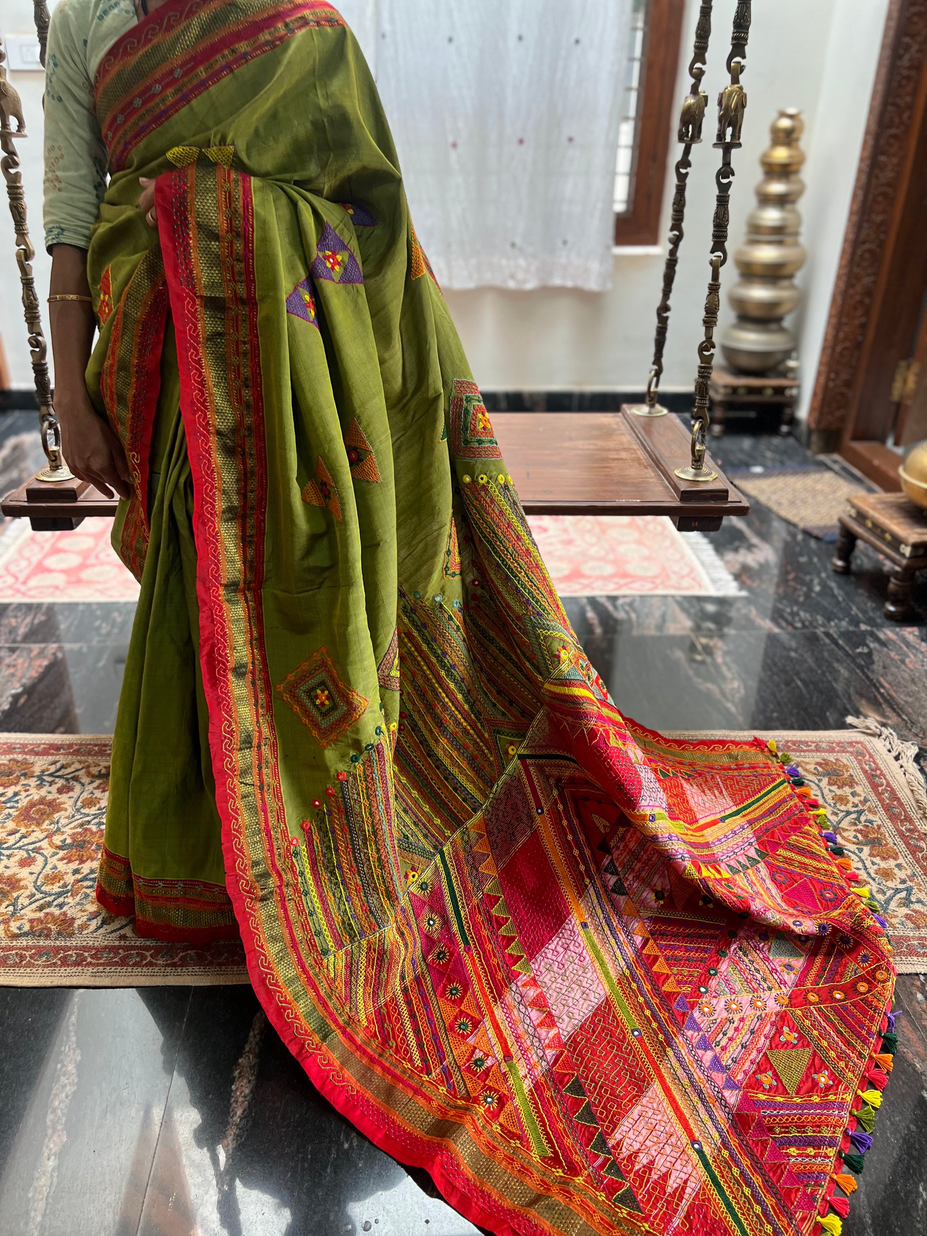 Ilkal silk  Lambani saree