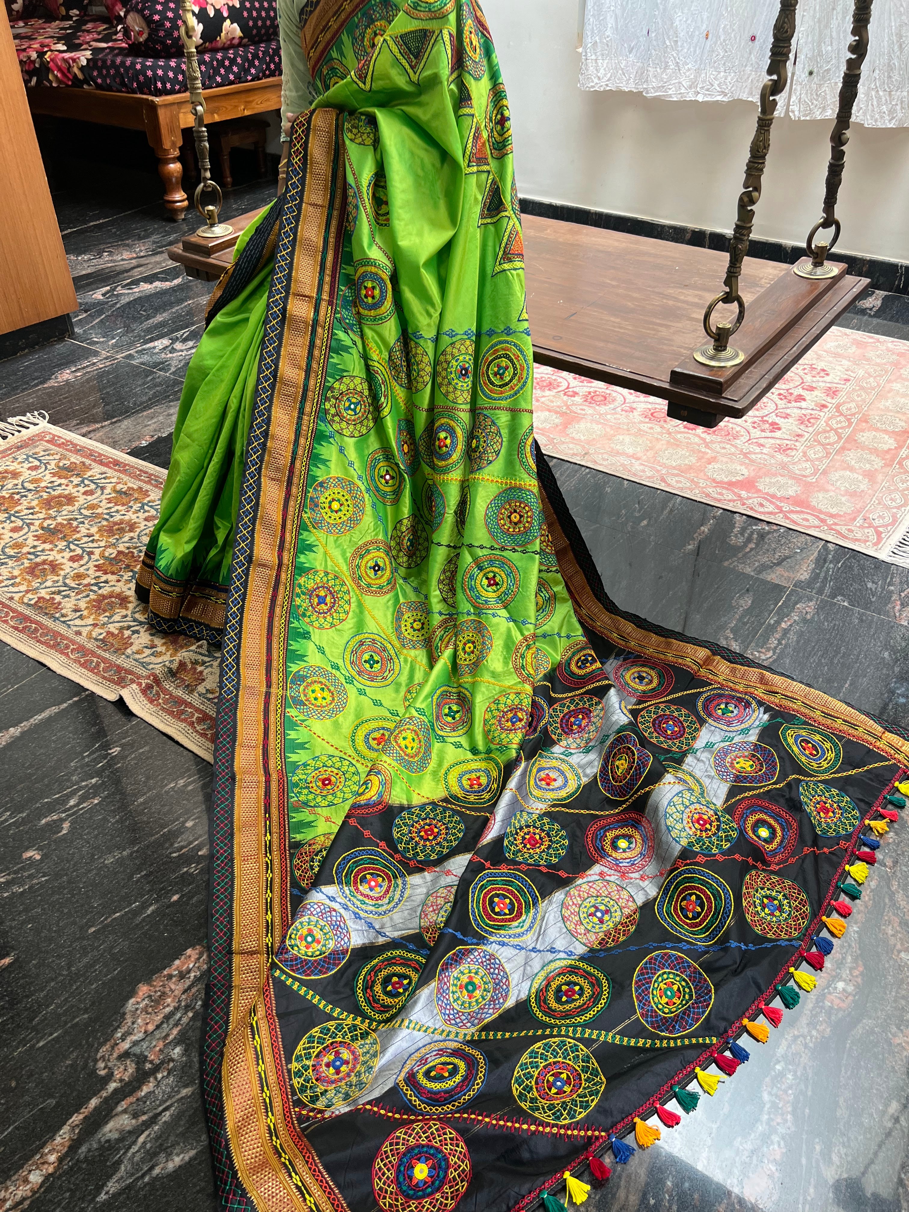 Ilkal silk  Lambani saree