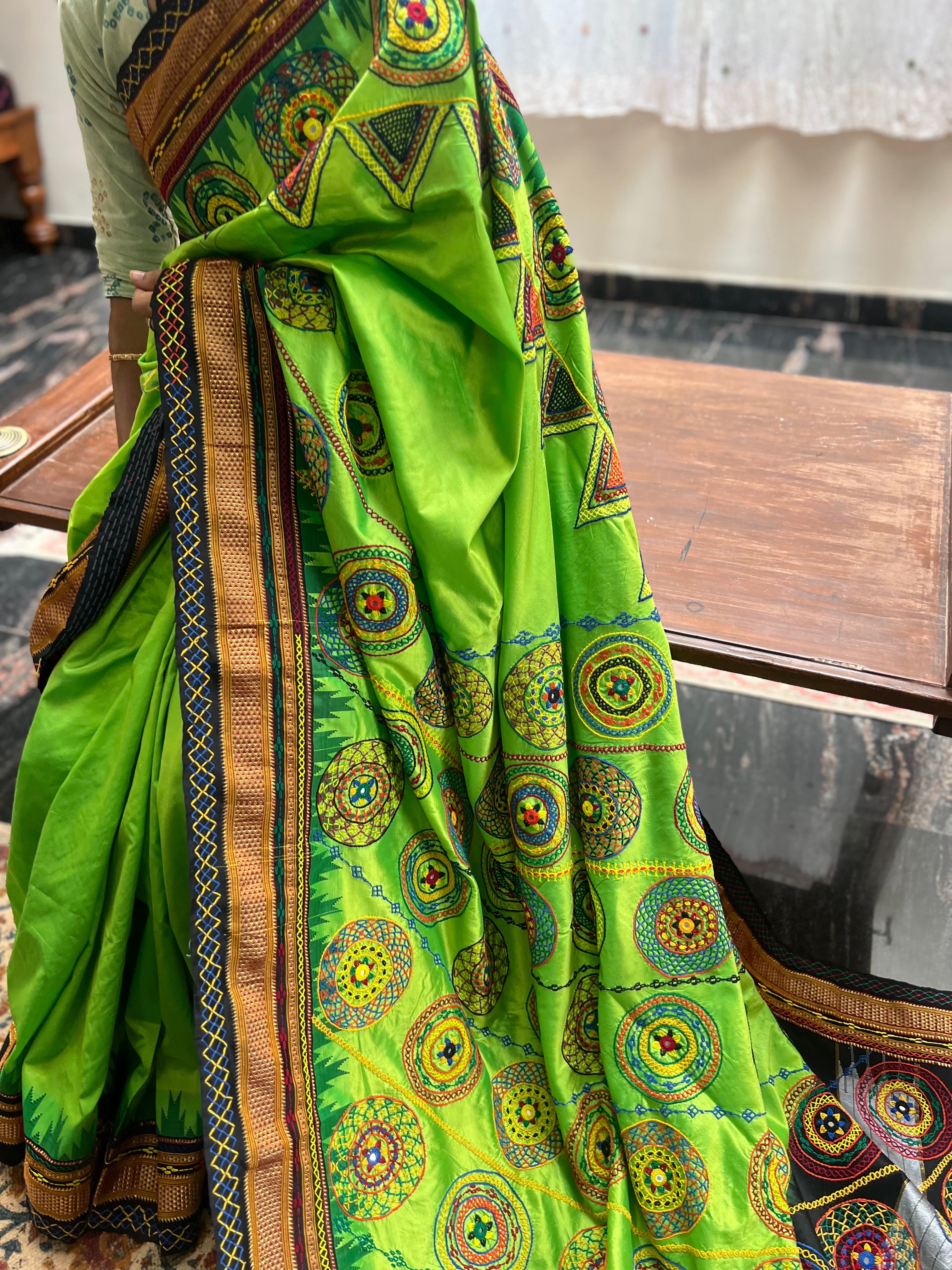 Ilkal silk  Lambani saree