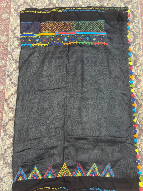 Vidhara region Tusser silk lambani  saree