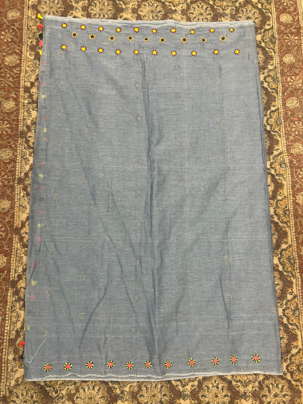 Pure cotton lambani  mirror work saree