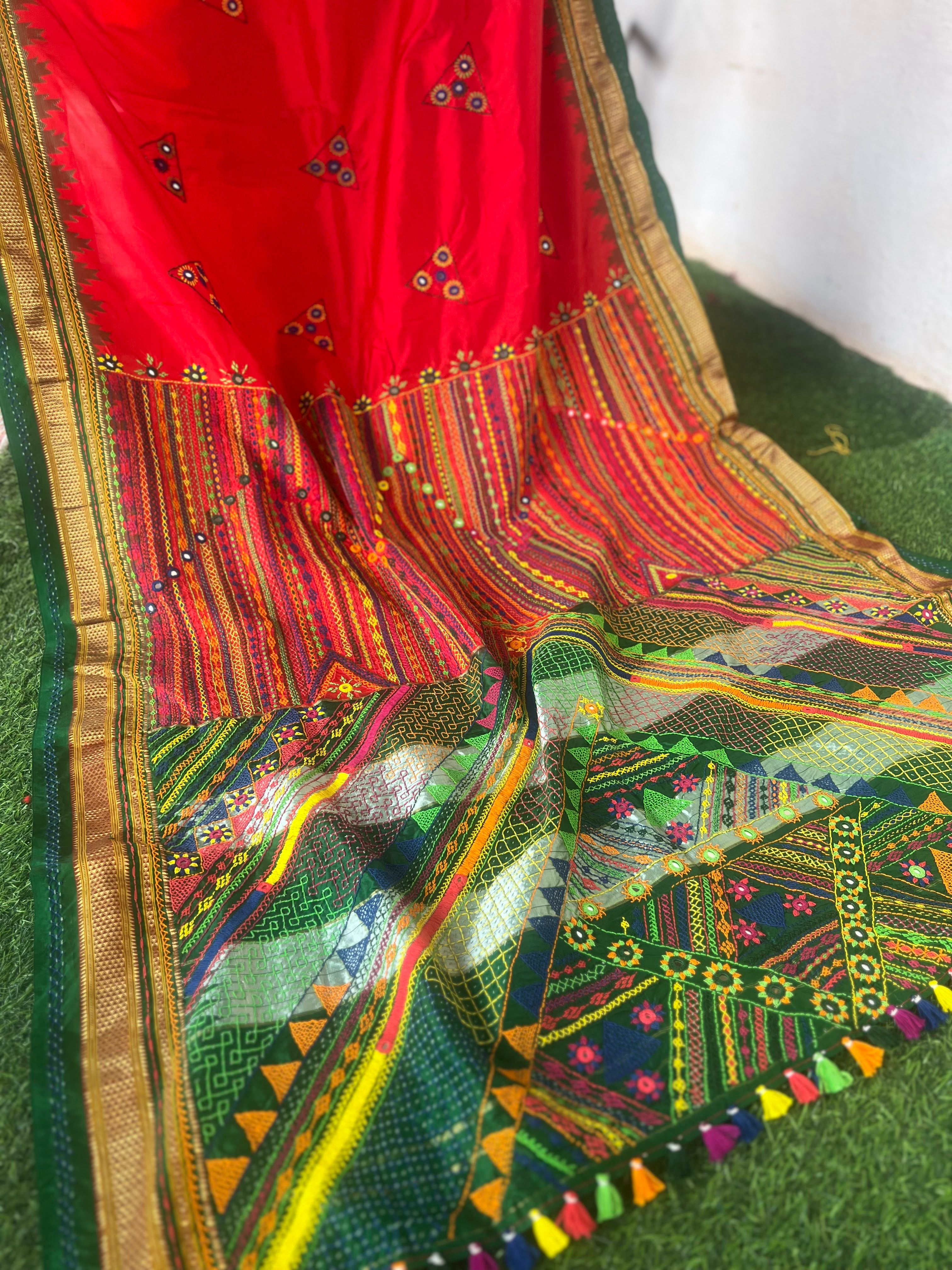 Ilkal silk  Lambani saree