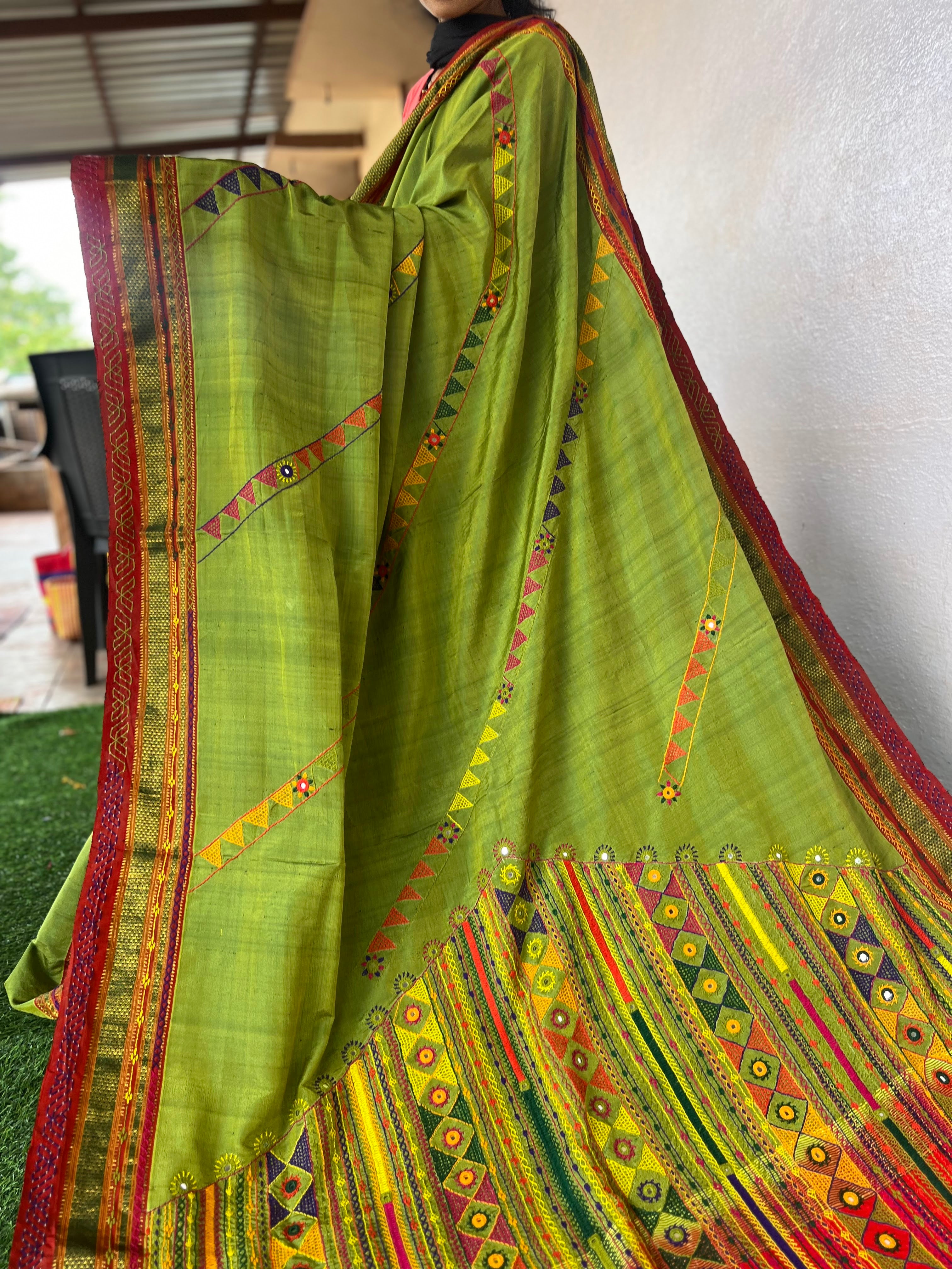 Ilkal silk  Lambani saree