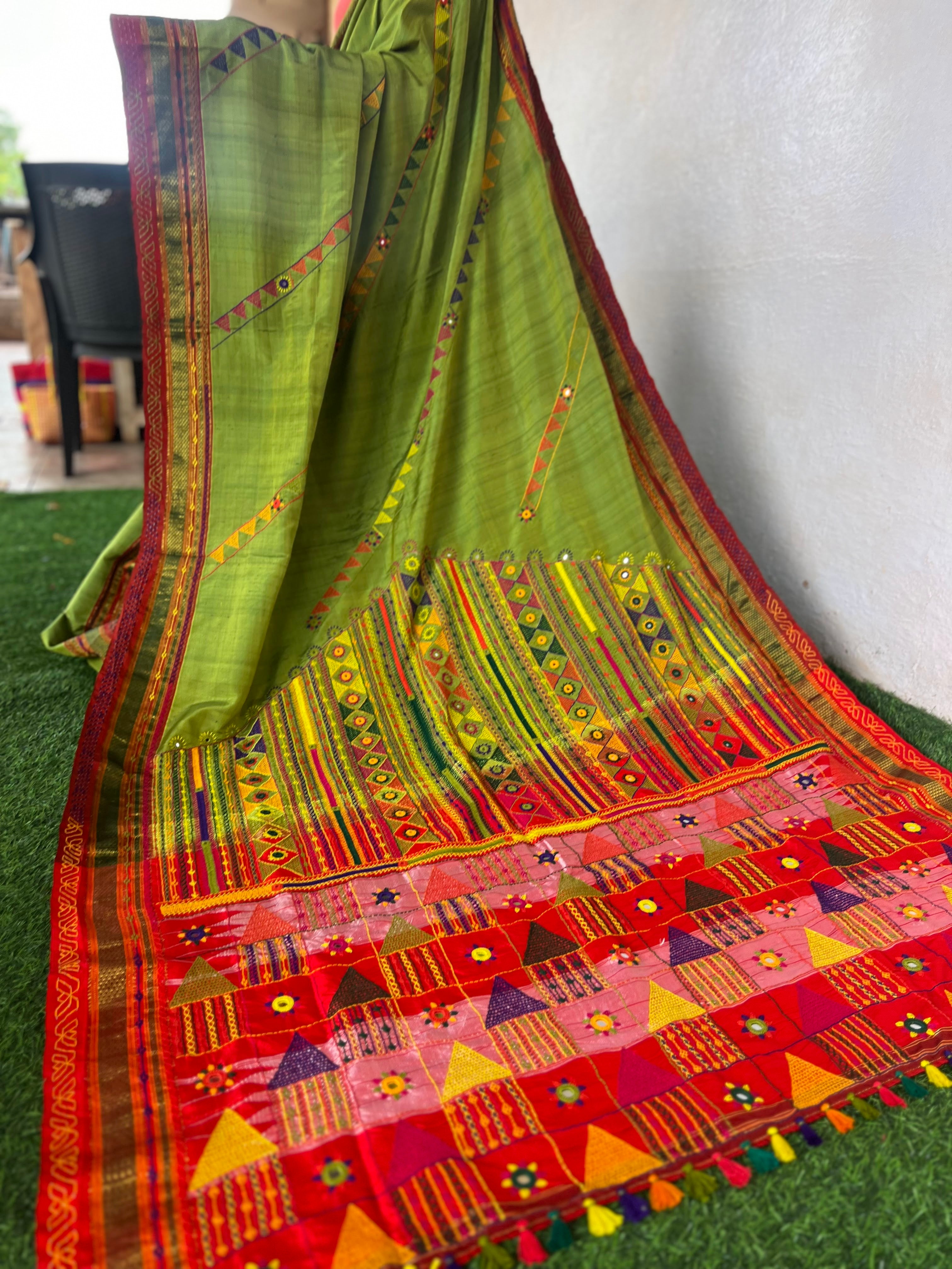 Ilkal silk  Lambani saree