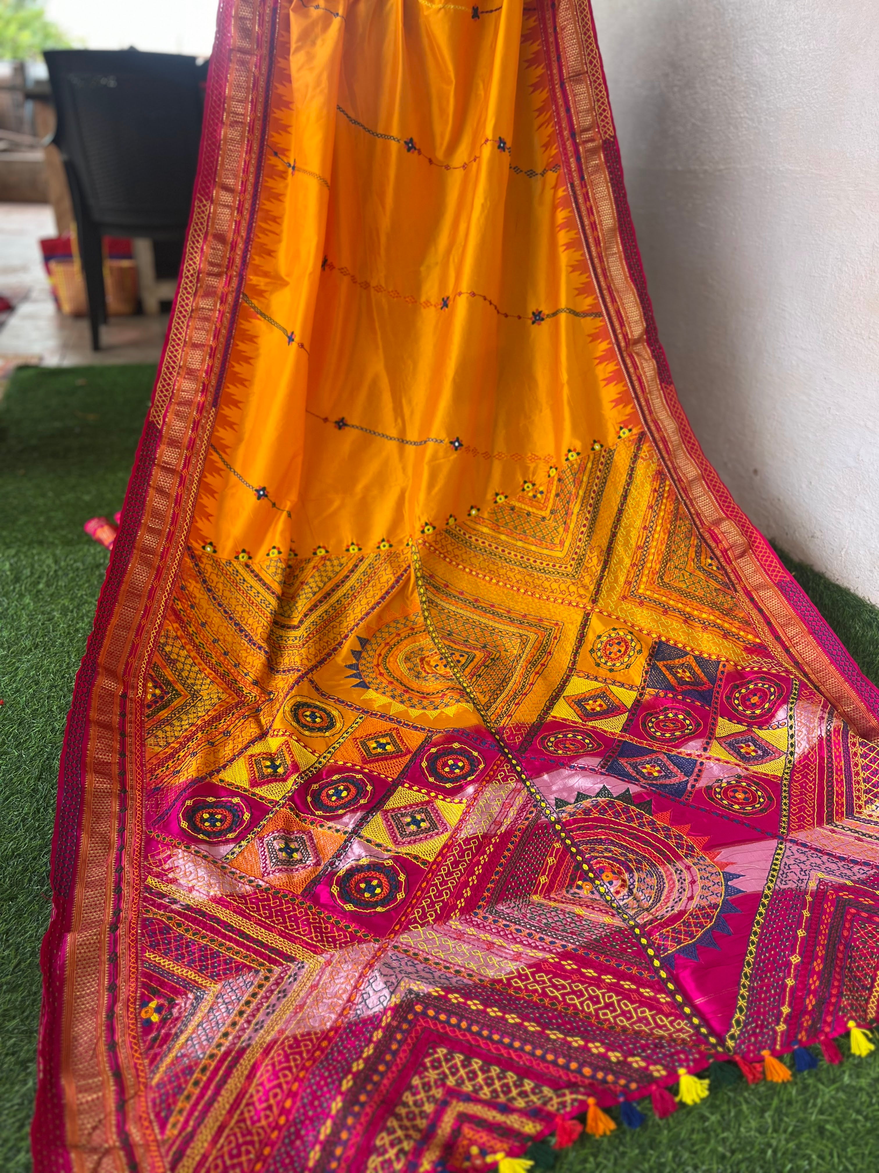 Ilkal silk  Lambani saree