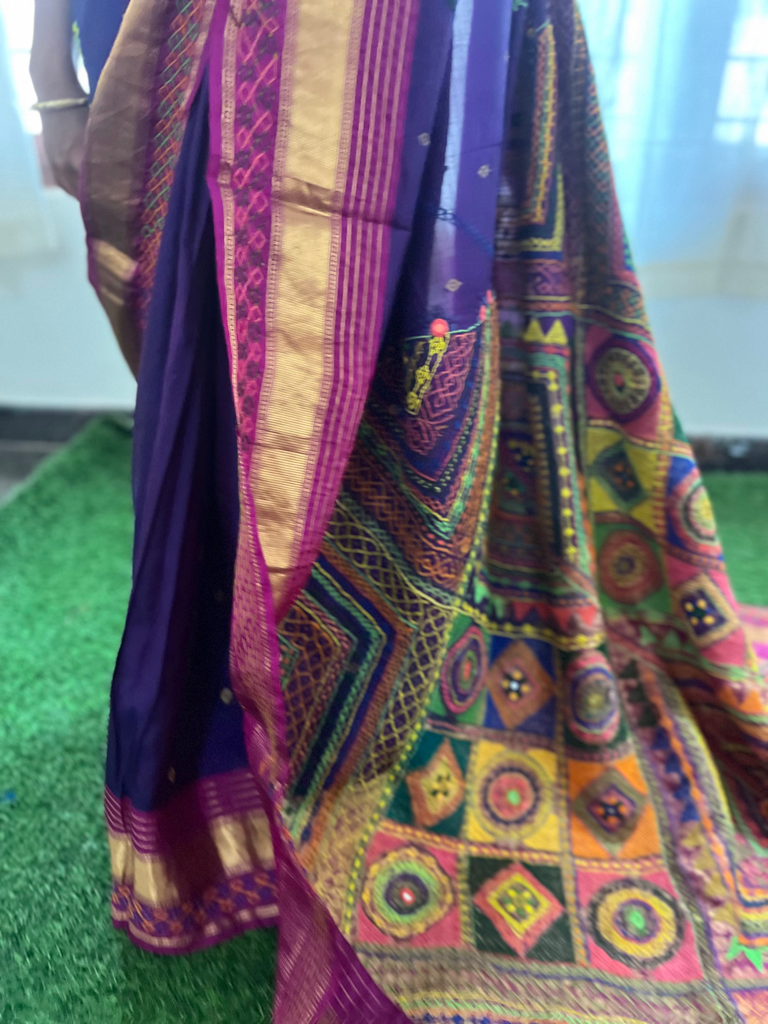 Molkalmuru silk lambani saree