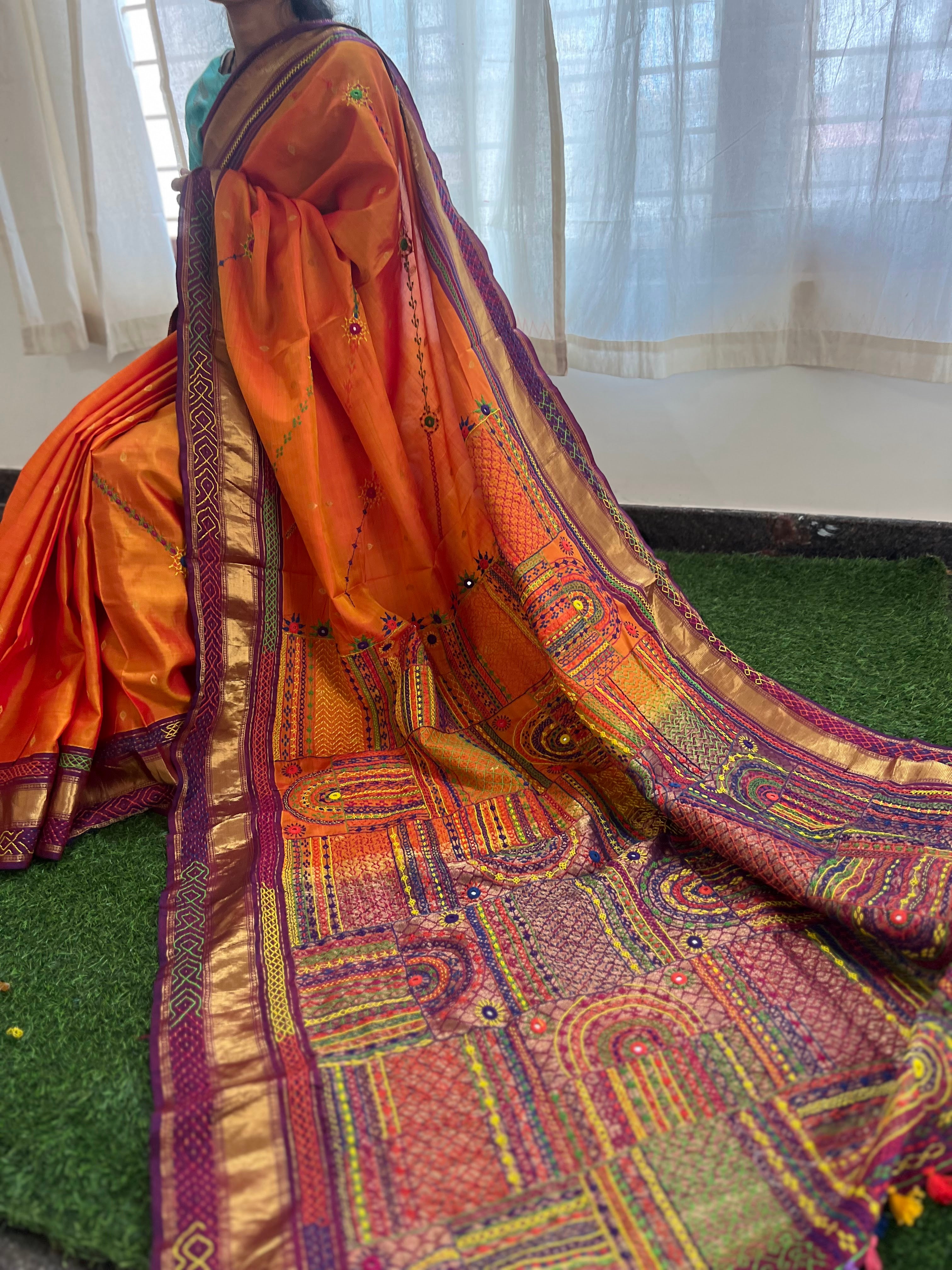 Molkalmuru silk lambani saree