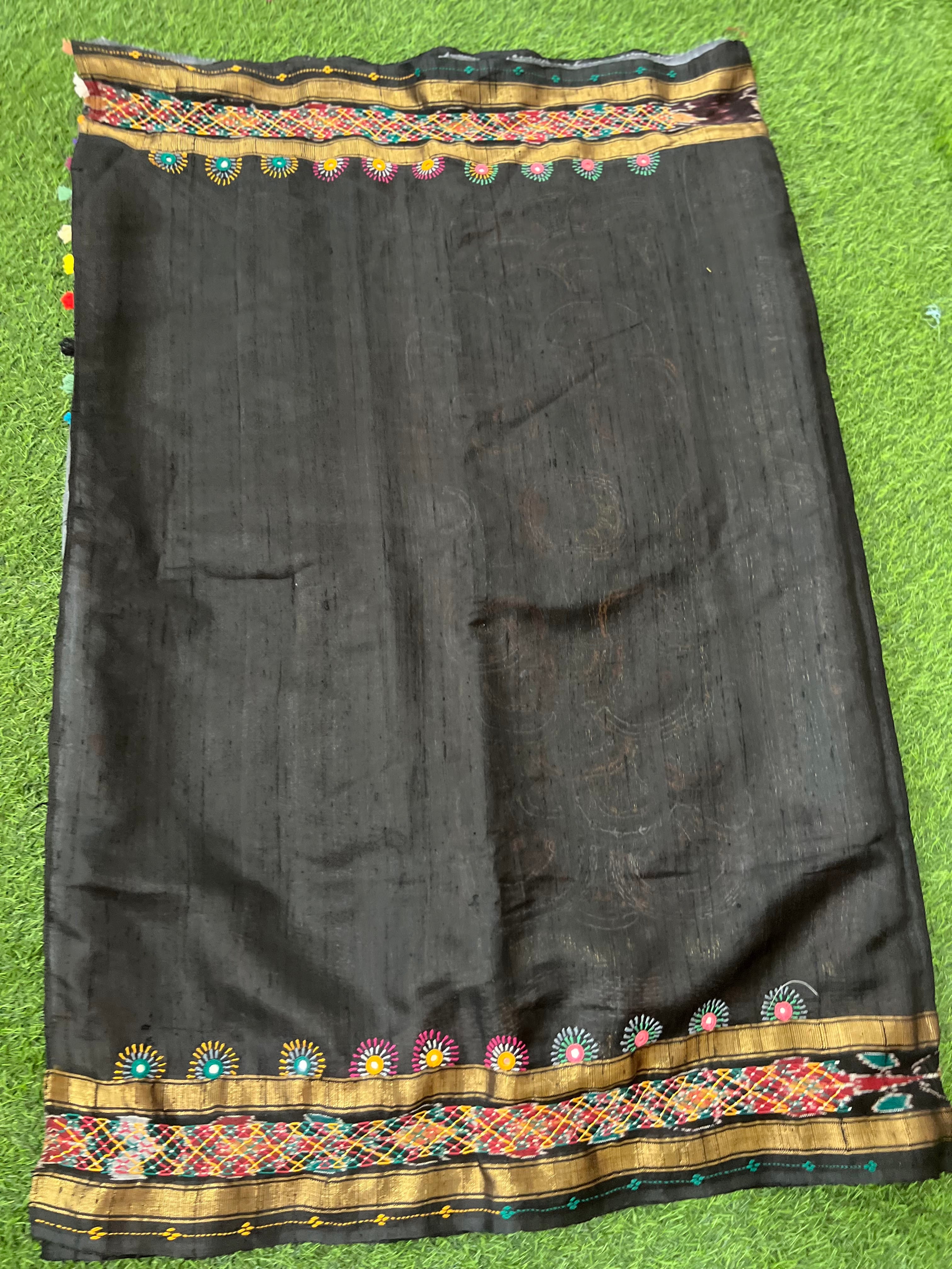 Raw silk lambani saree