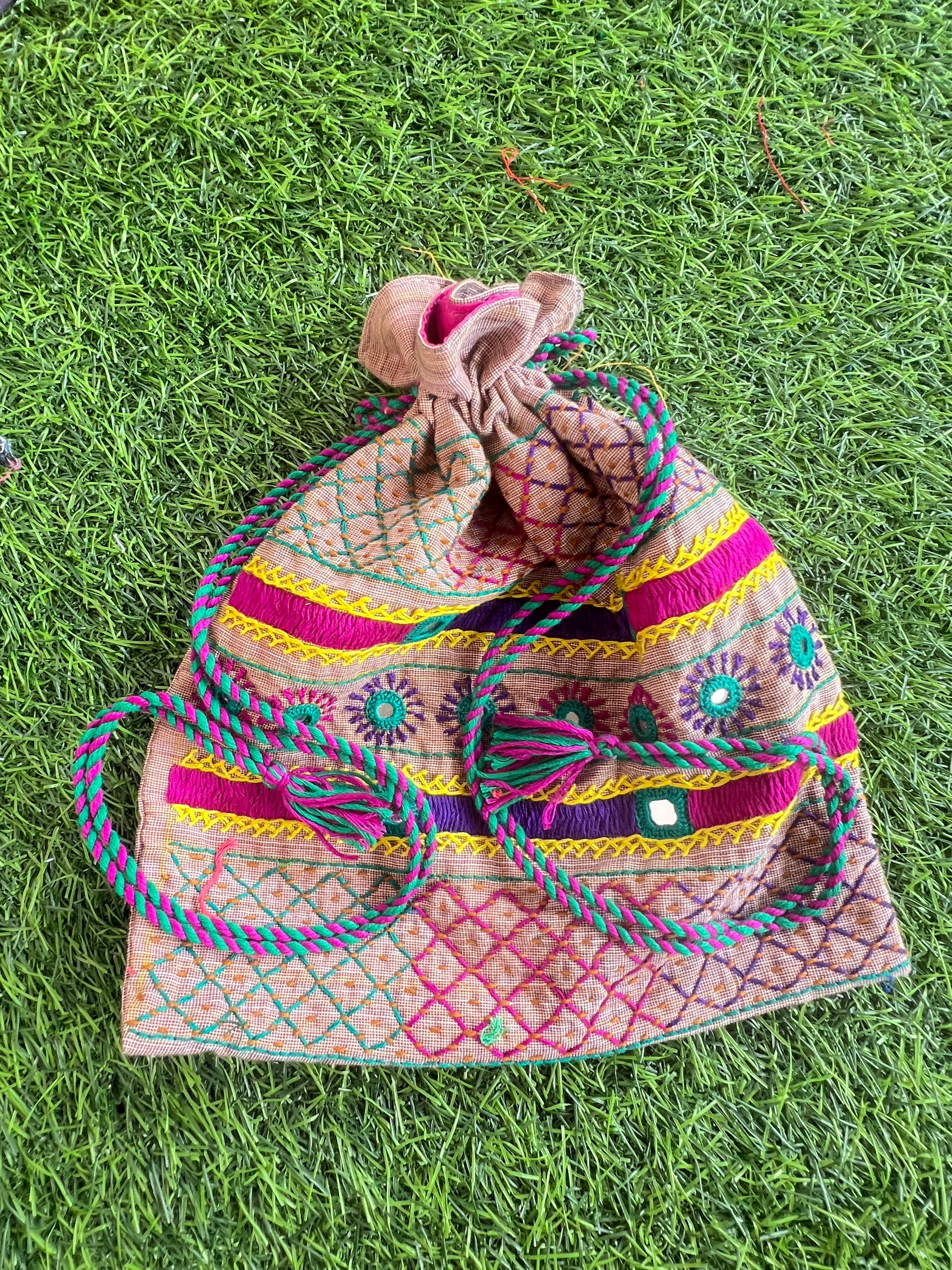 Cotton lambani potli bag