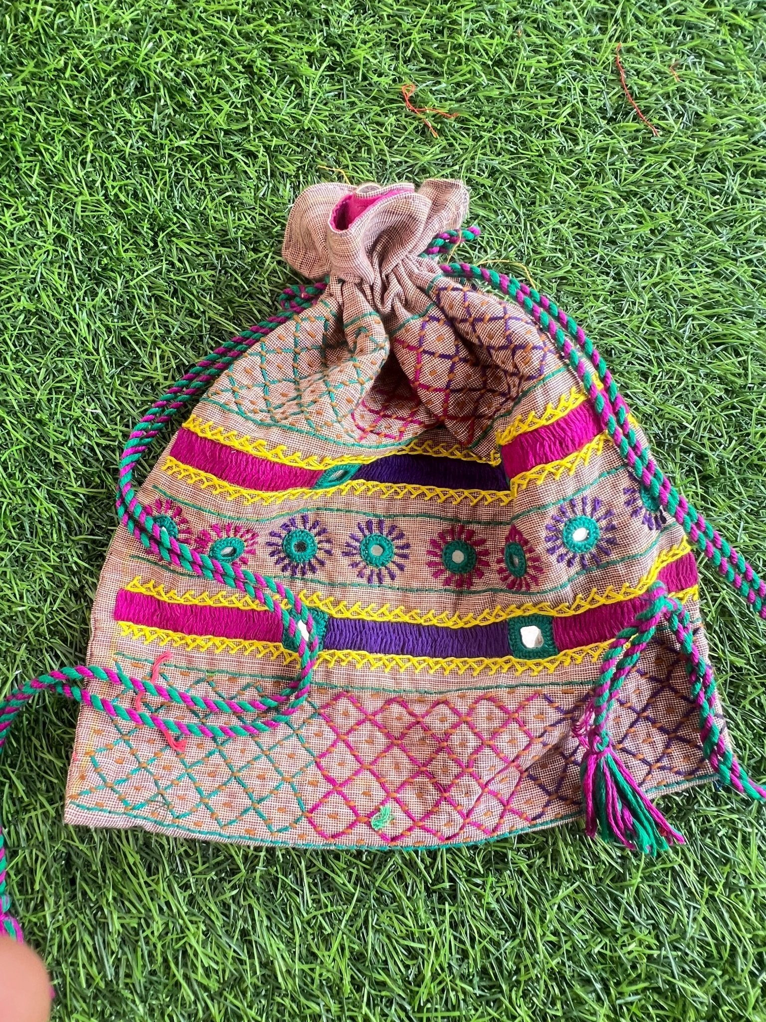 Cotton lambani potli bag