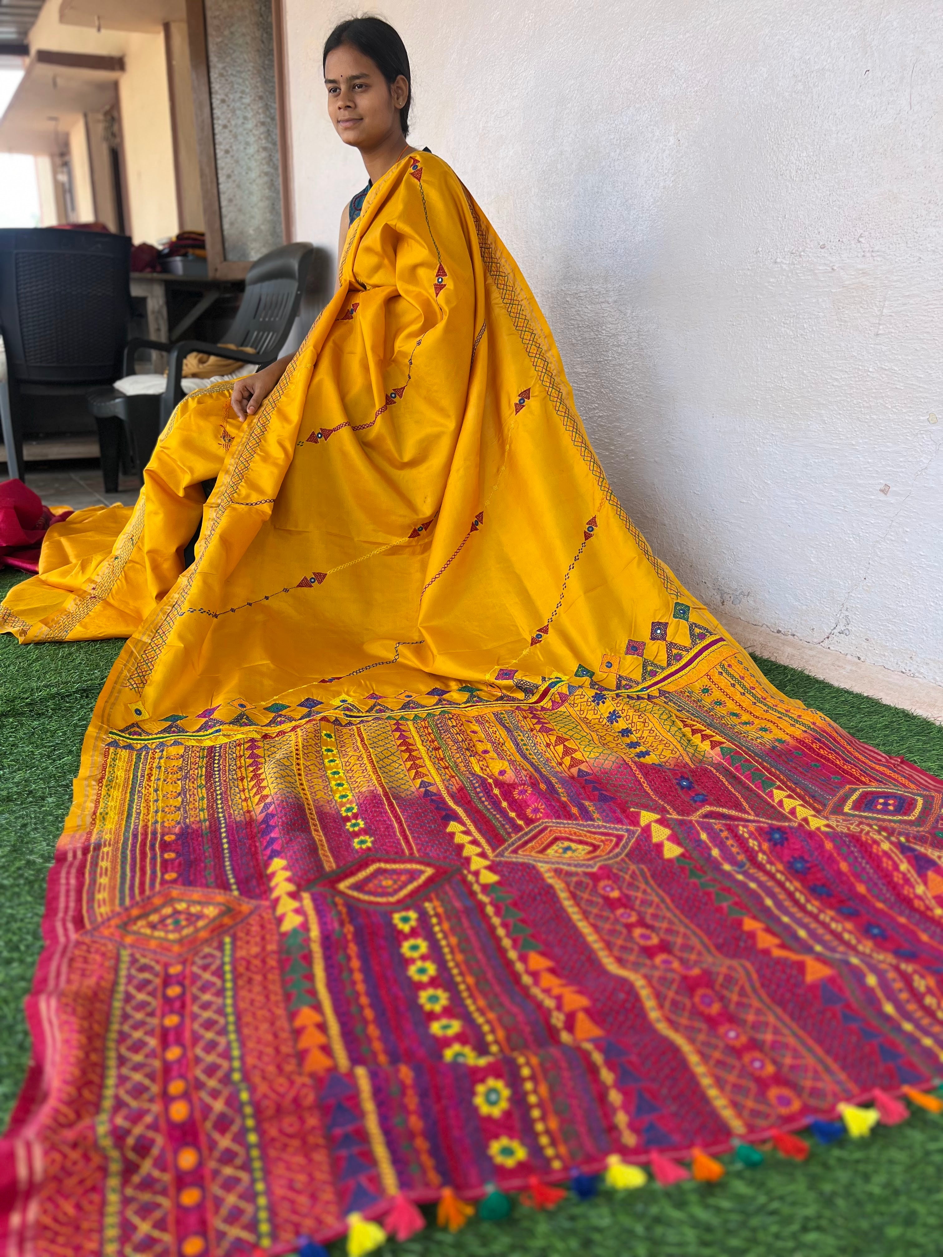 Molkalmuru silk lambani saree