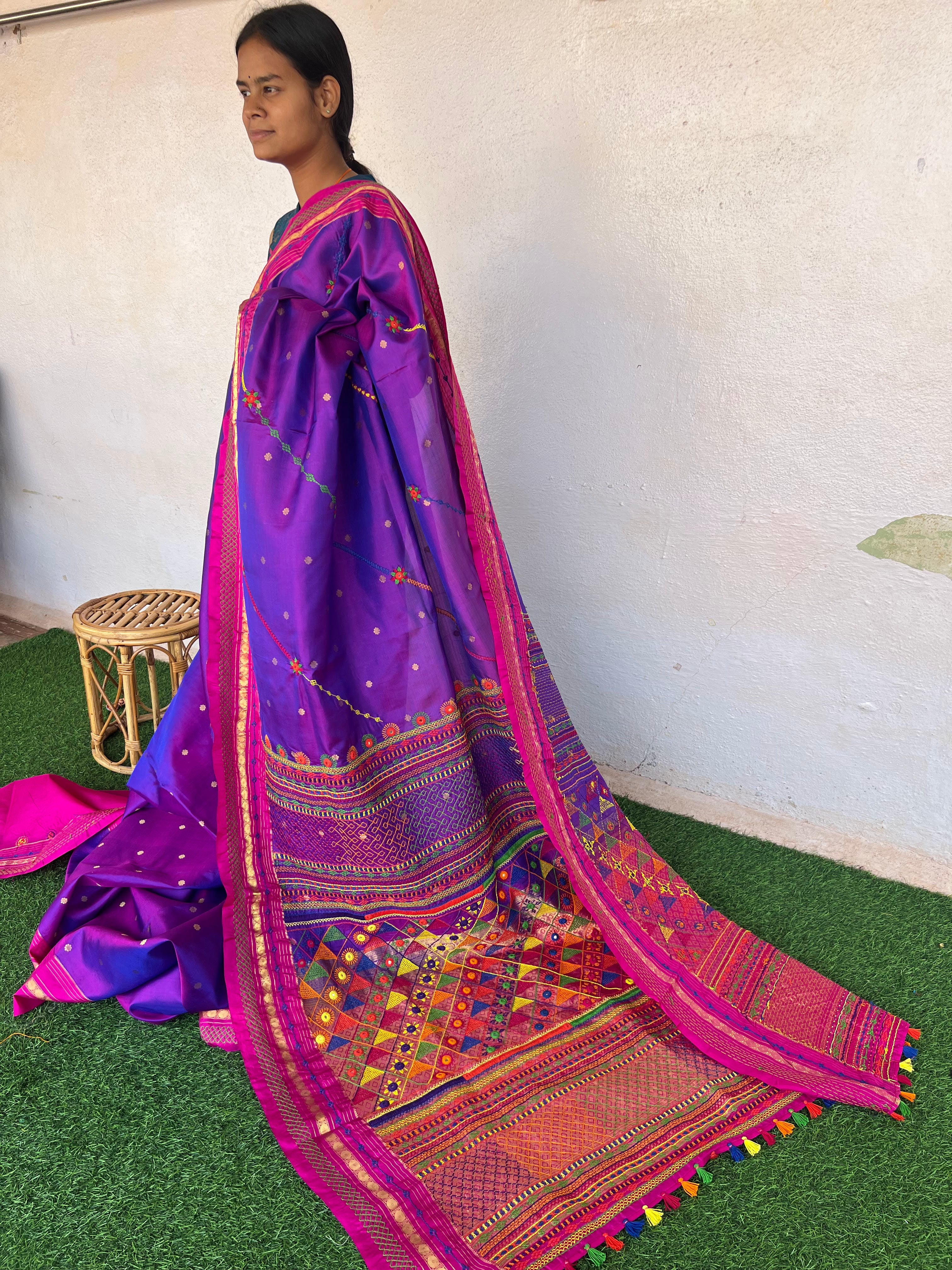 Molkalmuru silk lambani saree