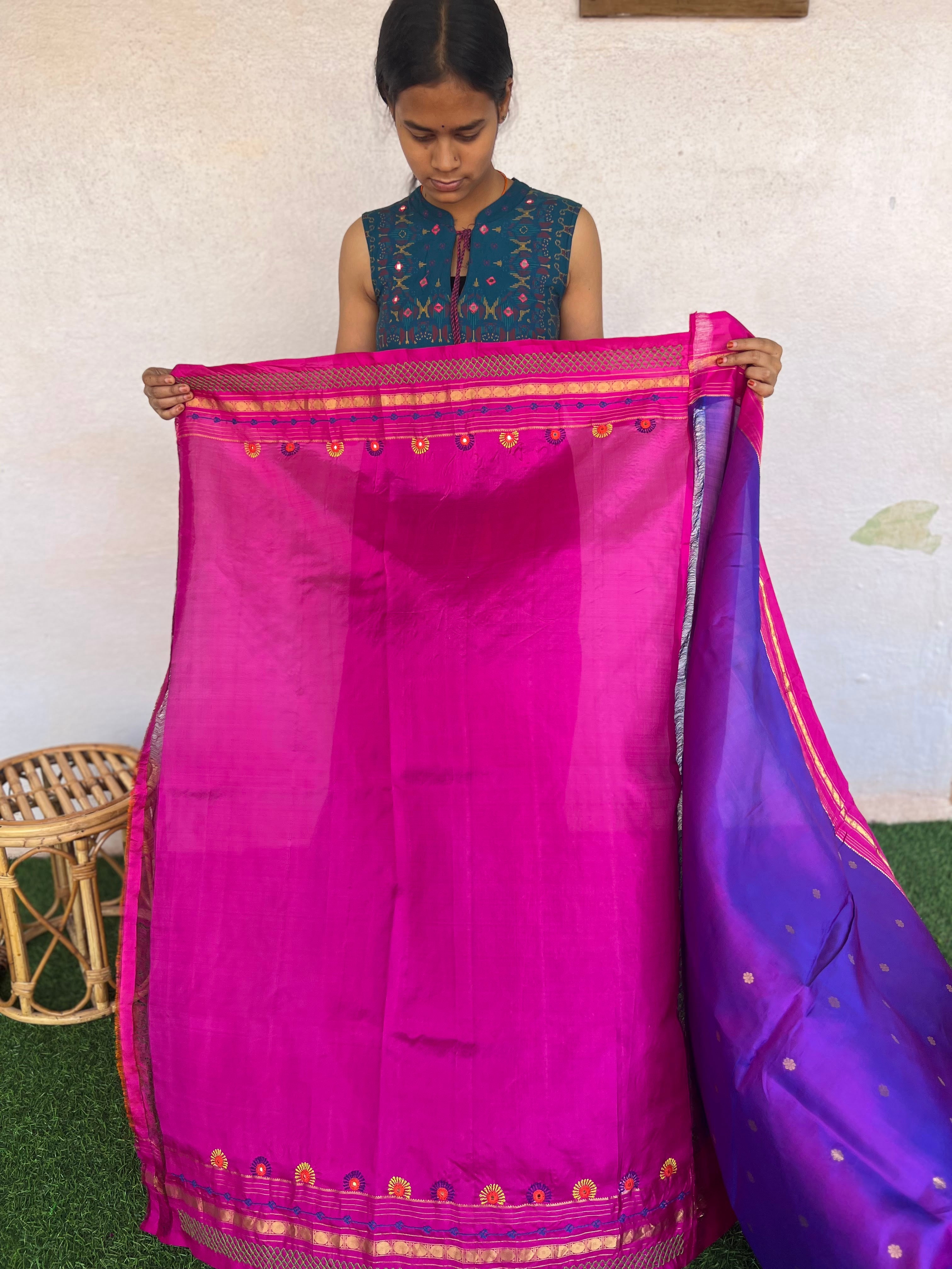 Molkalmuru silk lambani saree