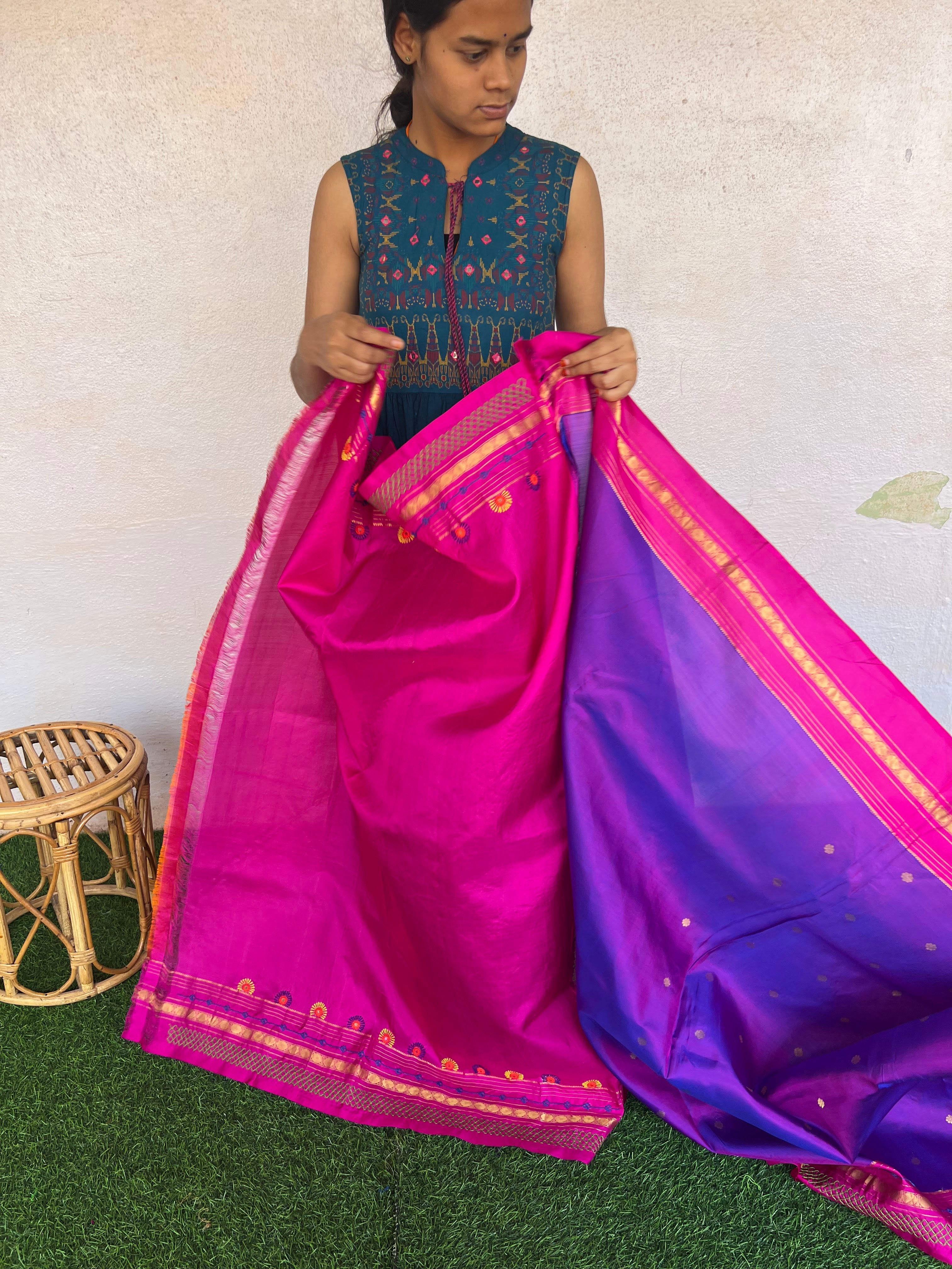 Molkalmuru silk lambani saree