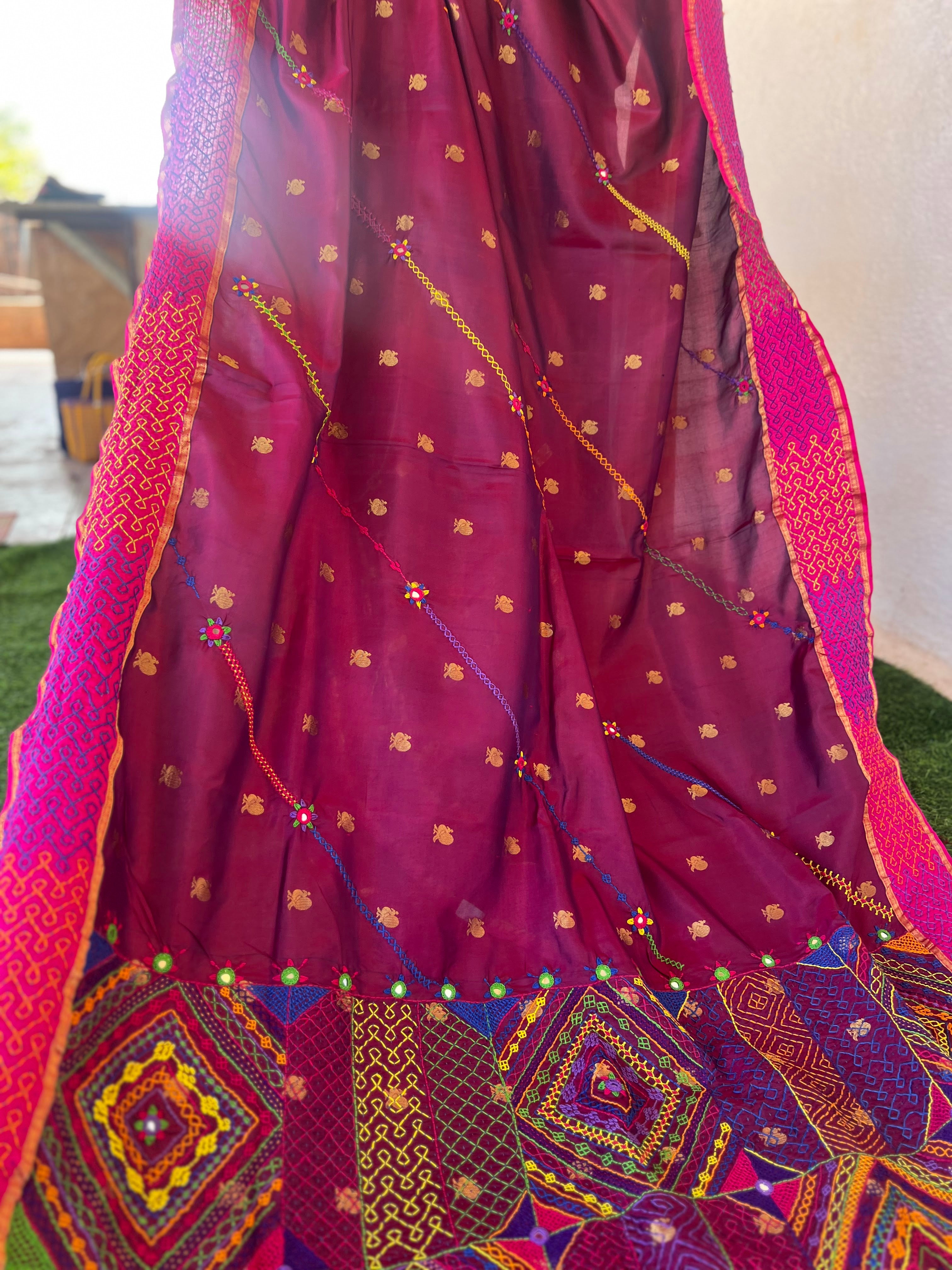 Molkalmuru silk lambani saree