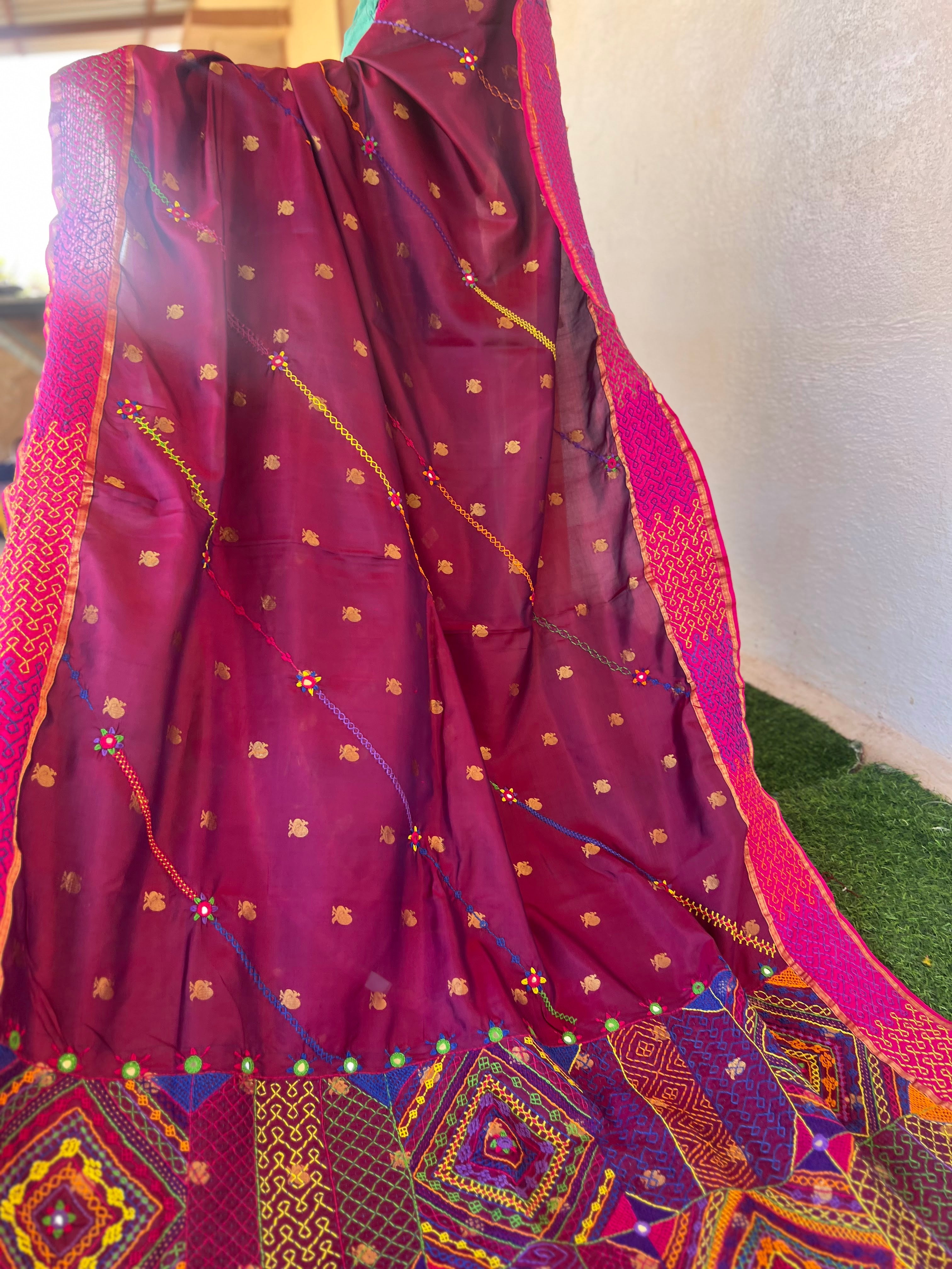 Molkalmuru silk lambani saree