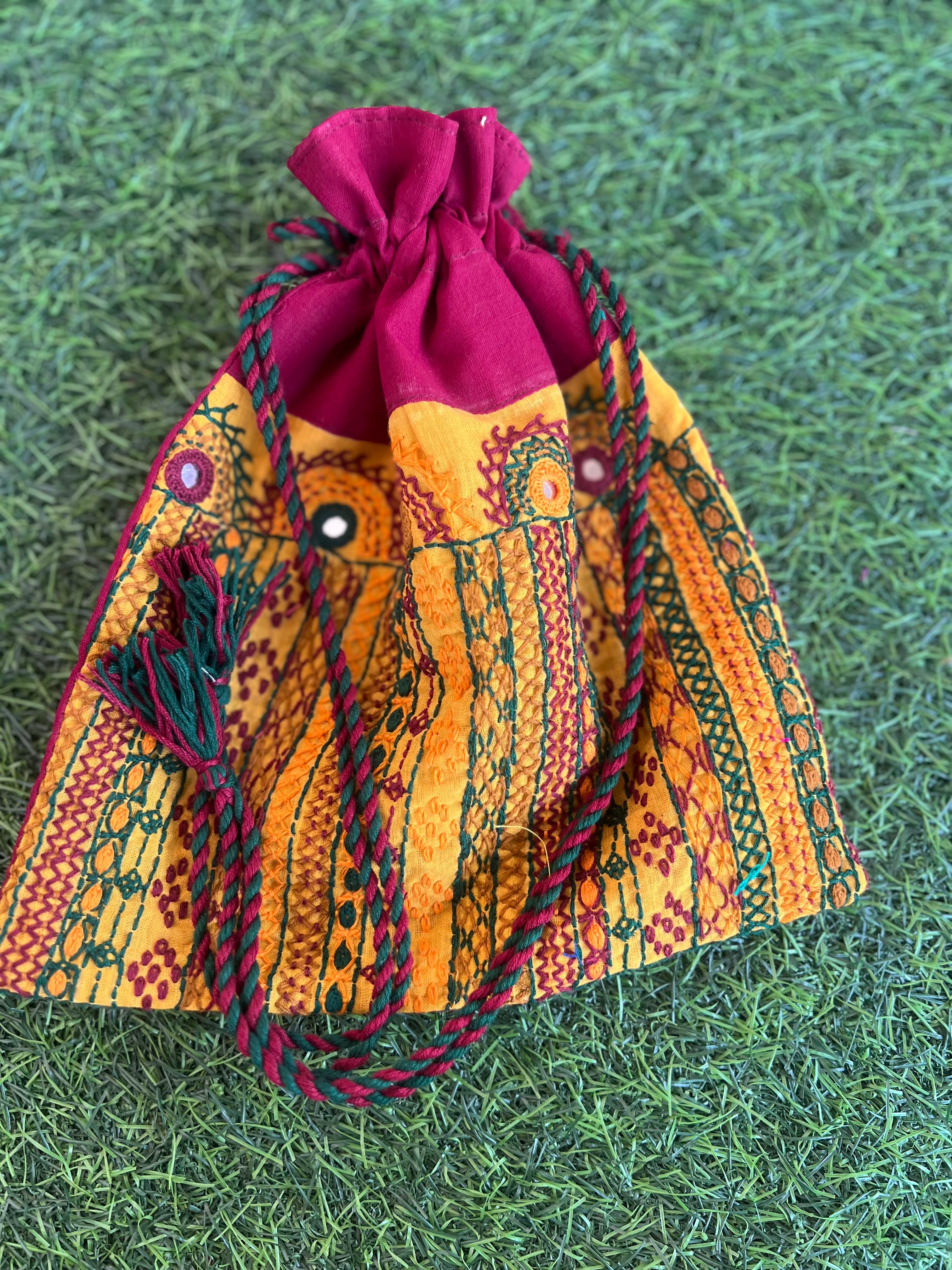 Cotton lambani potli bag