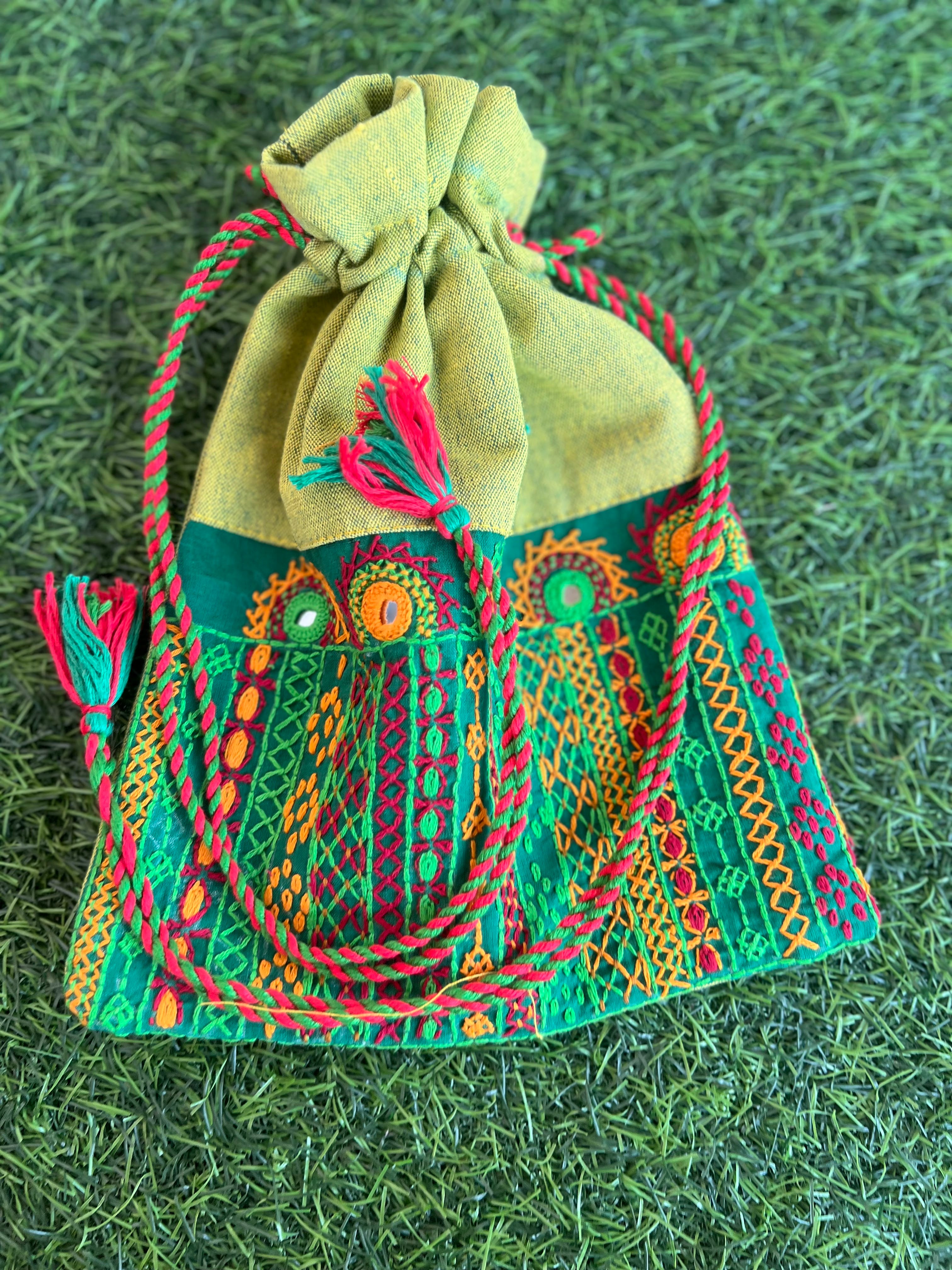 Cotton lambani potli bag