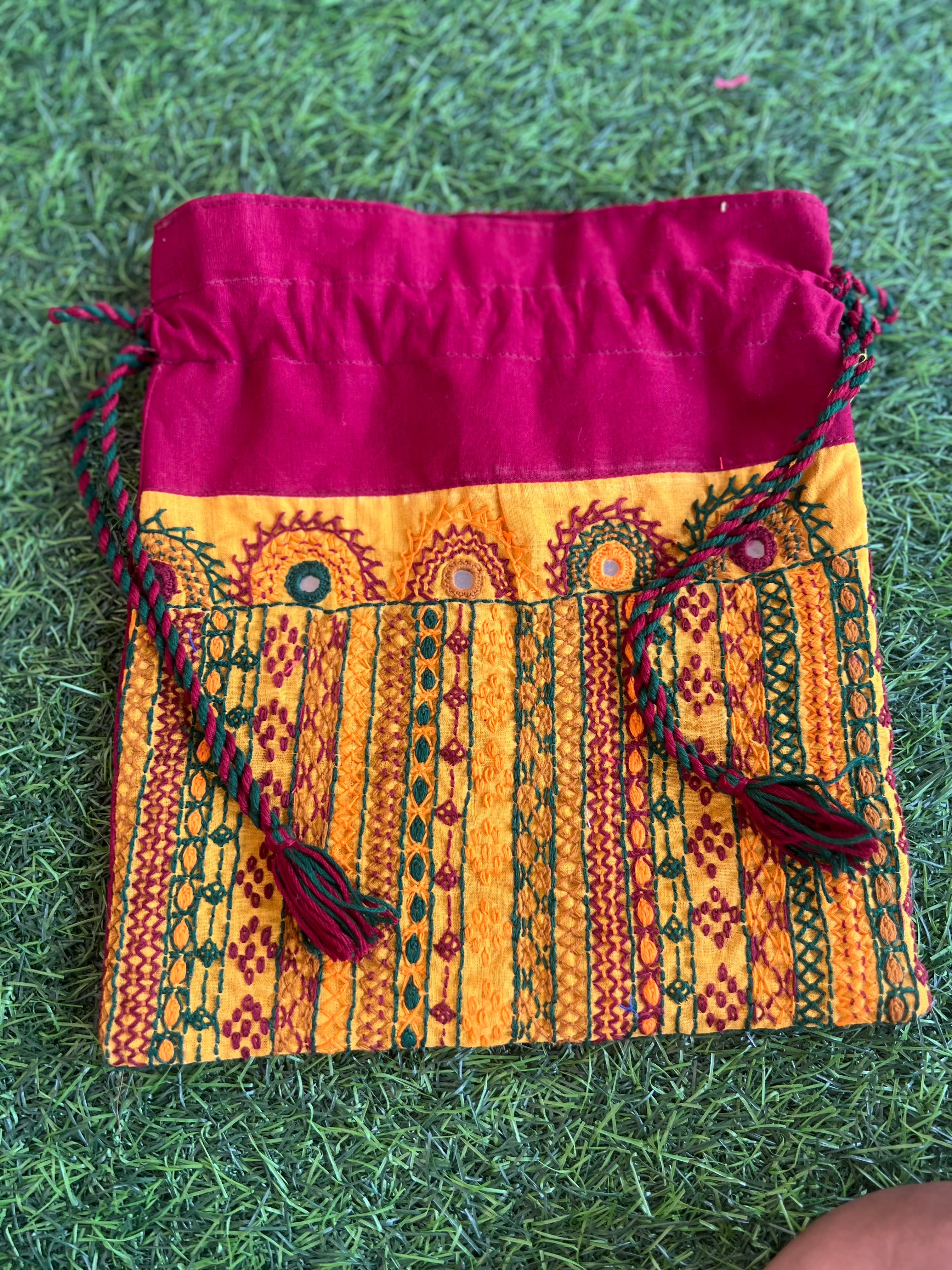 Cotton lambani potli bag