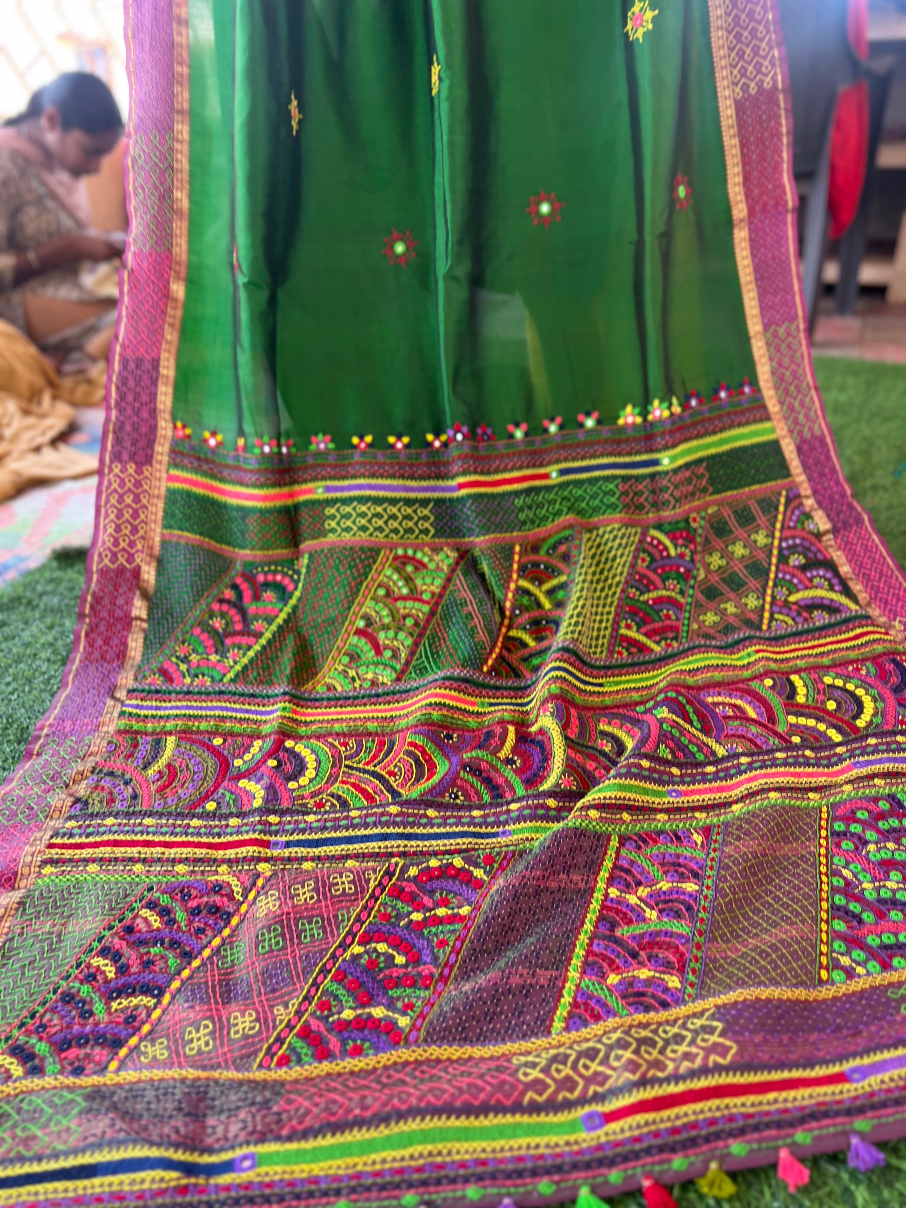 Molkalmuru silk lambani saree