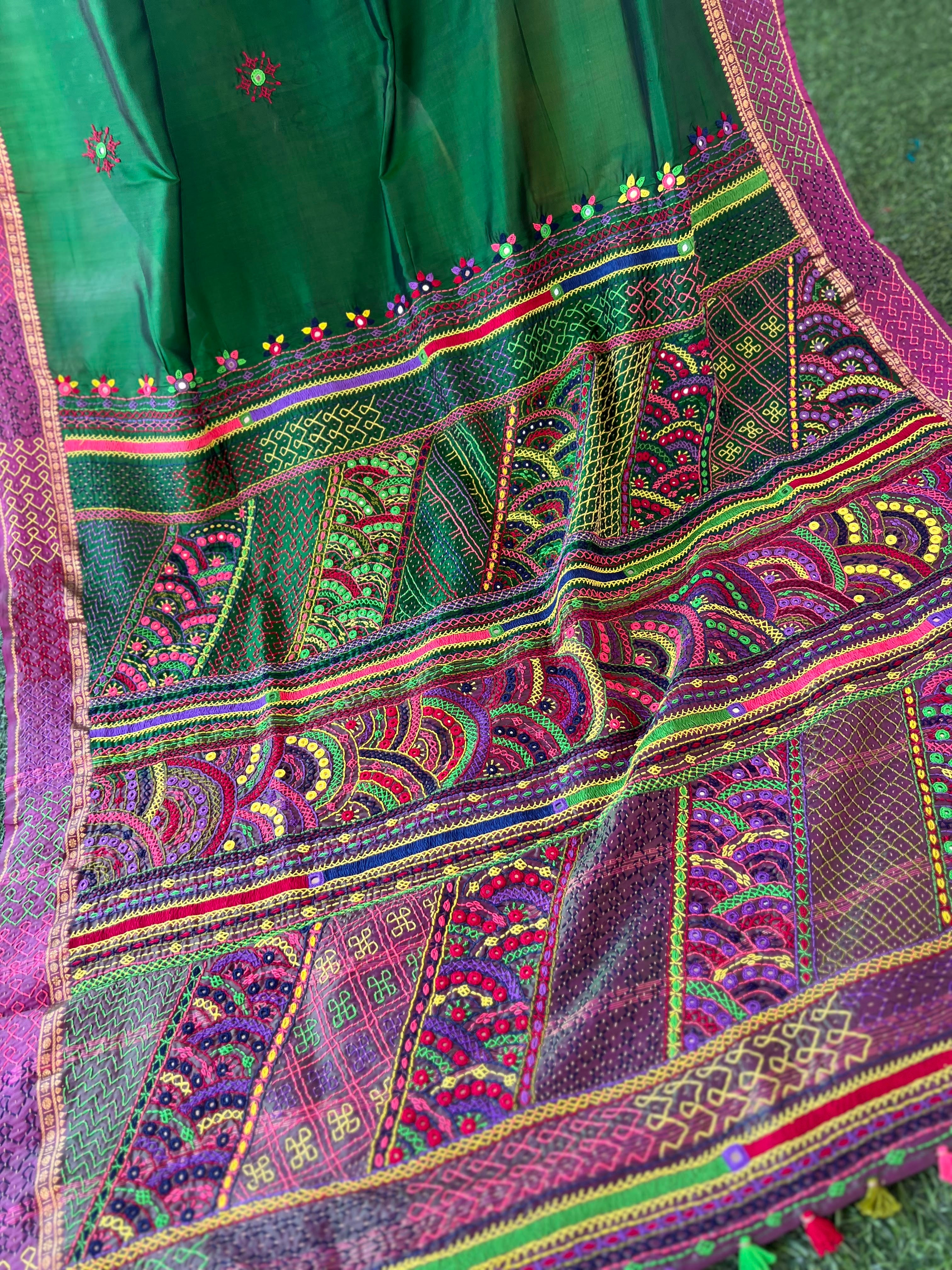 Molkalmuru silk lambani saree