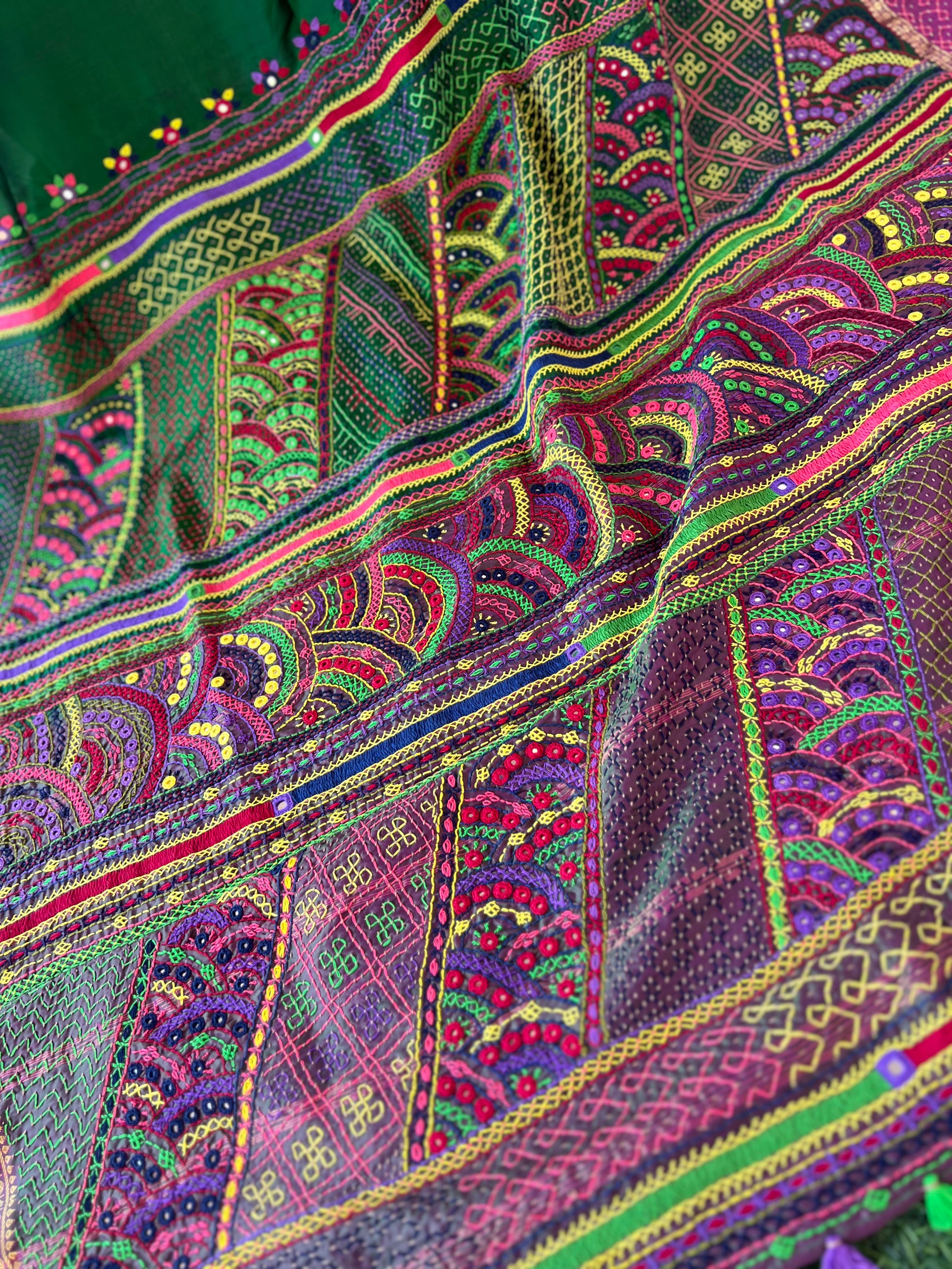 Molkalmuru silk lambani saree