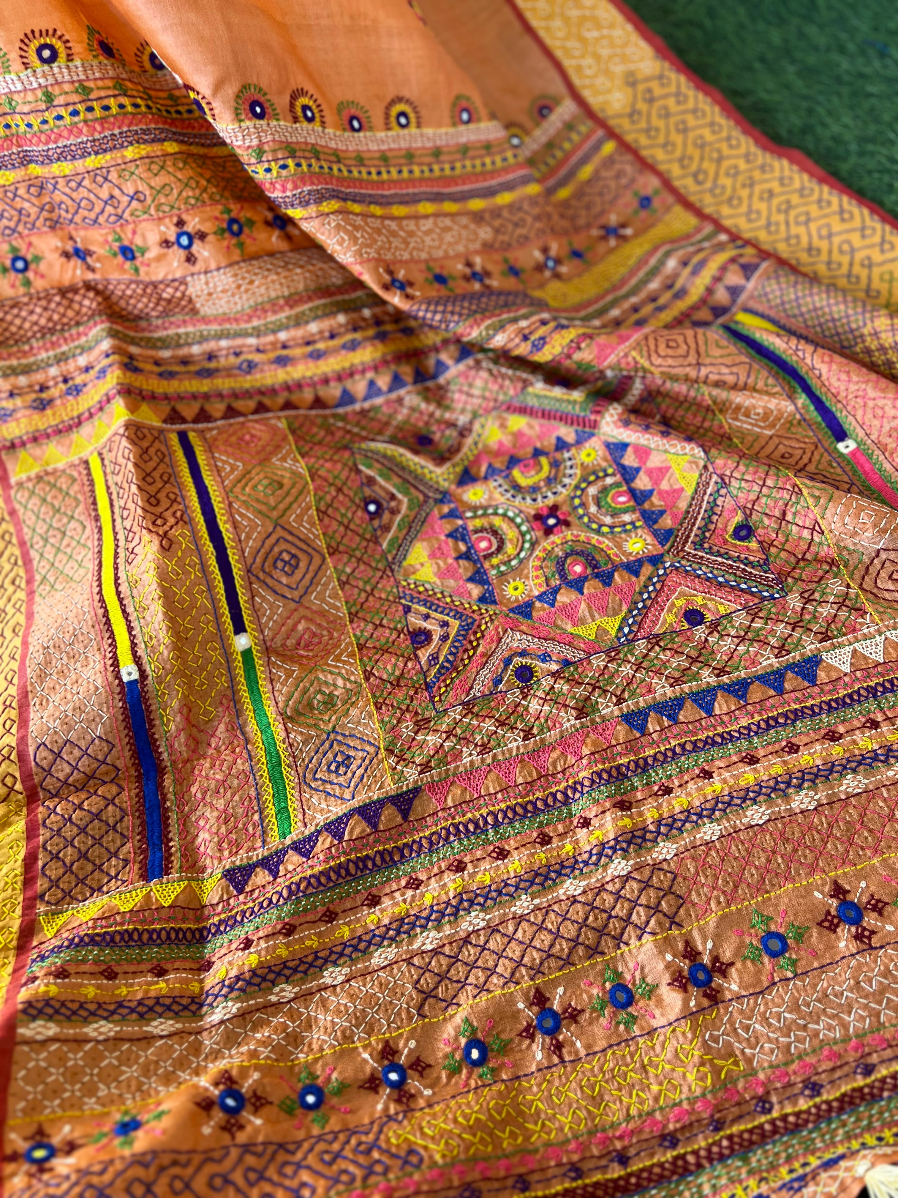 Vidhara region Tusser silk saree