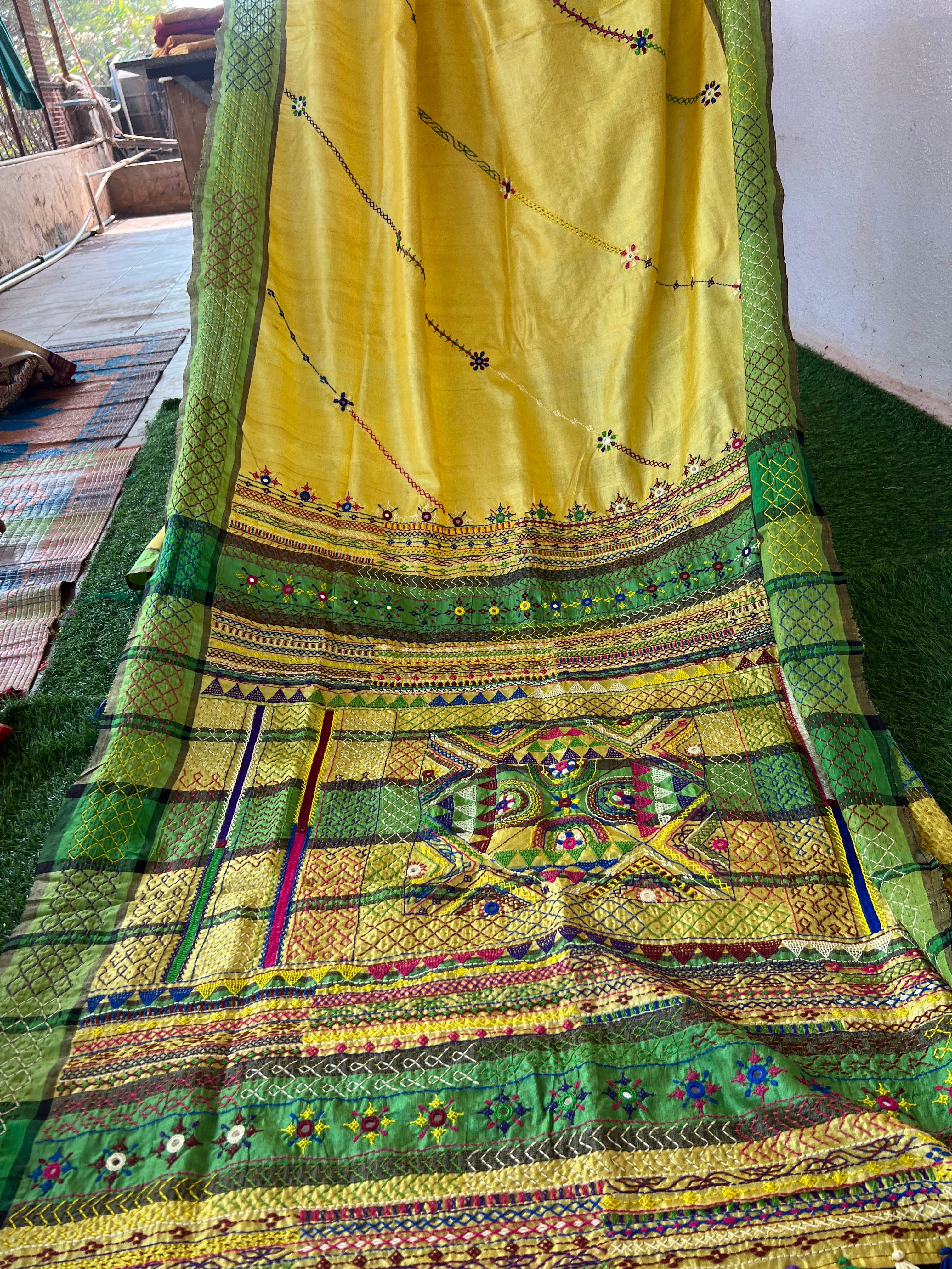 Vidhara region Tusser silk saree