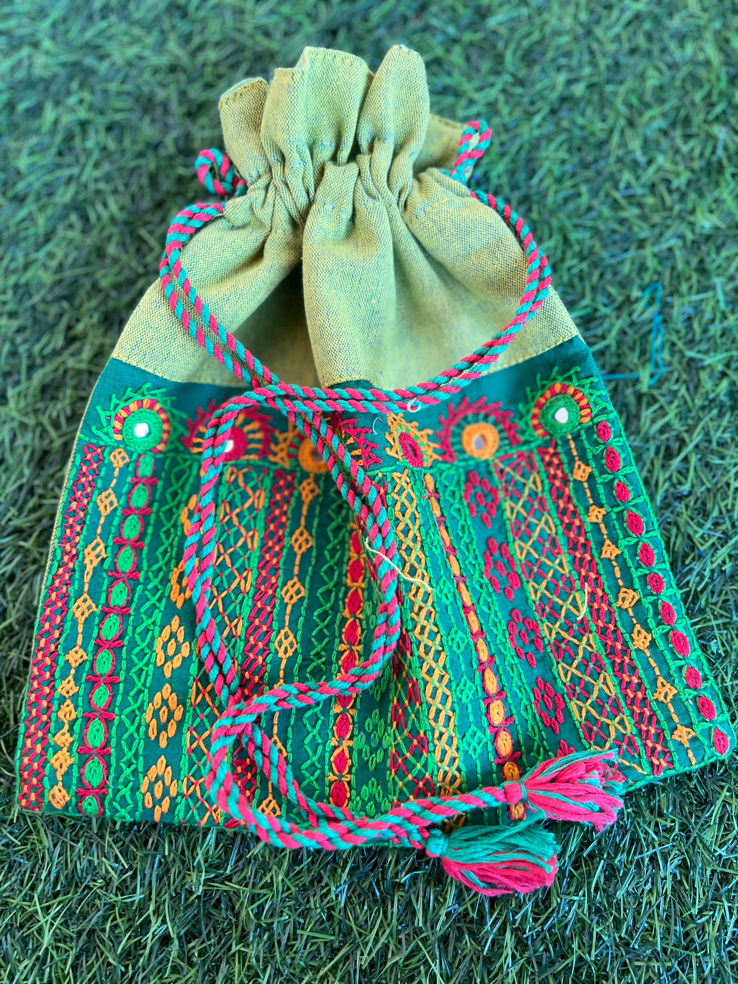 Cotton lambani potli bag