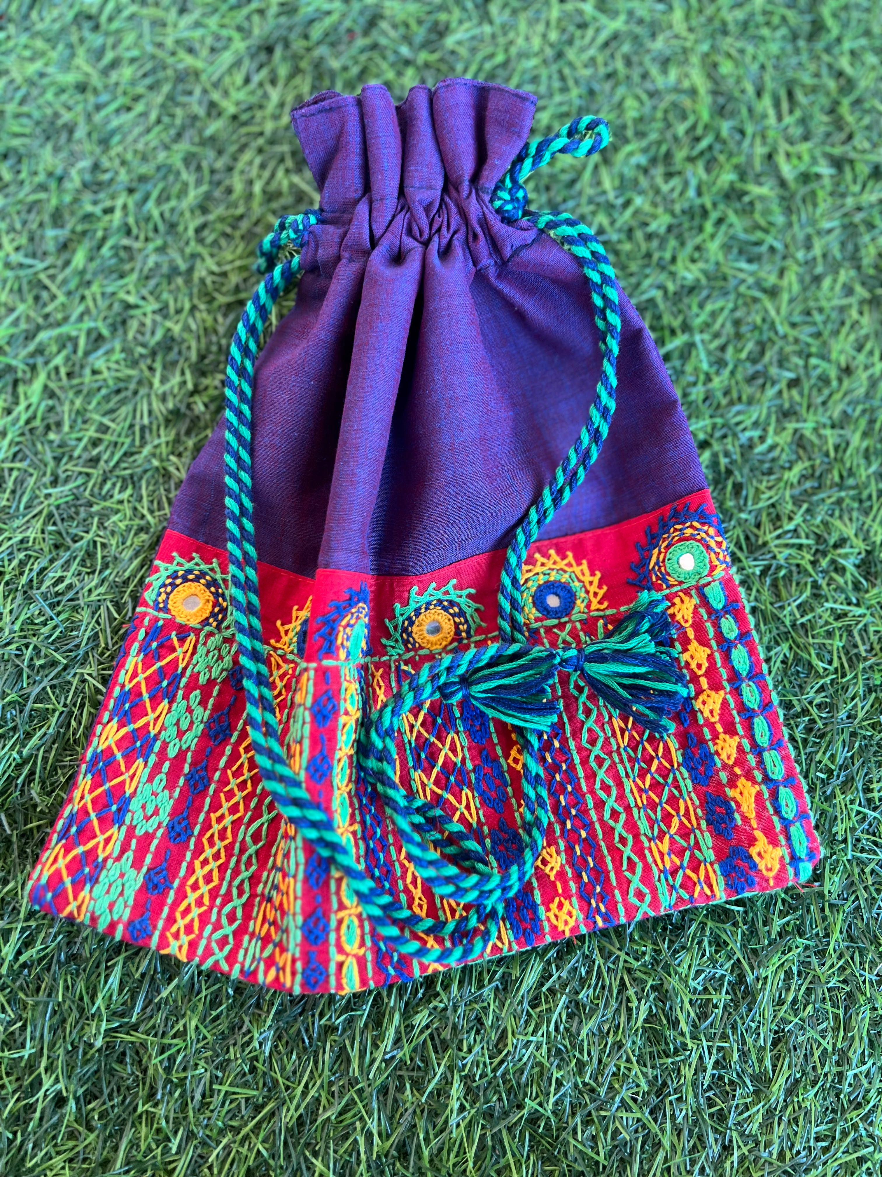 Cotton lambani potli bag