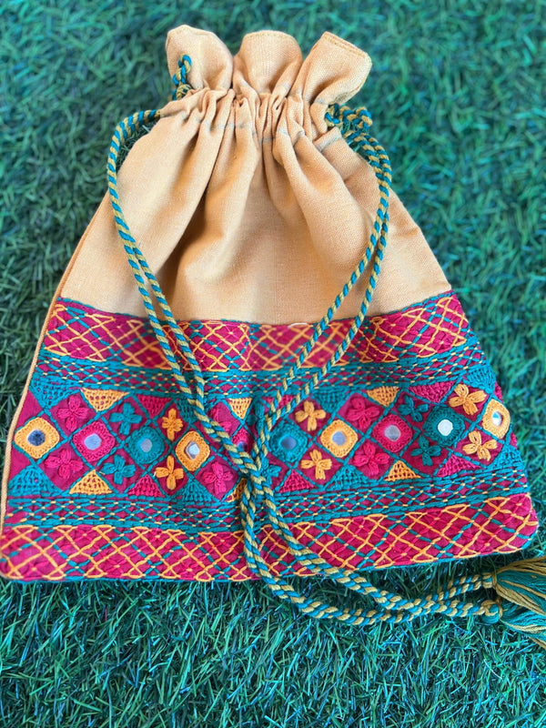 Cotton lambani potli bag