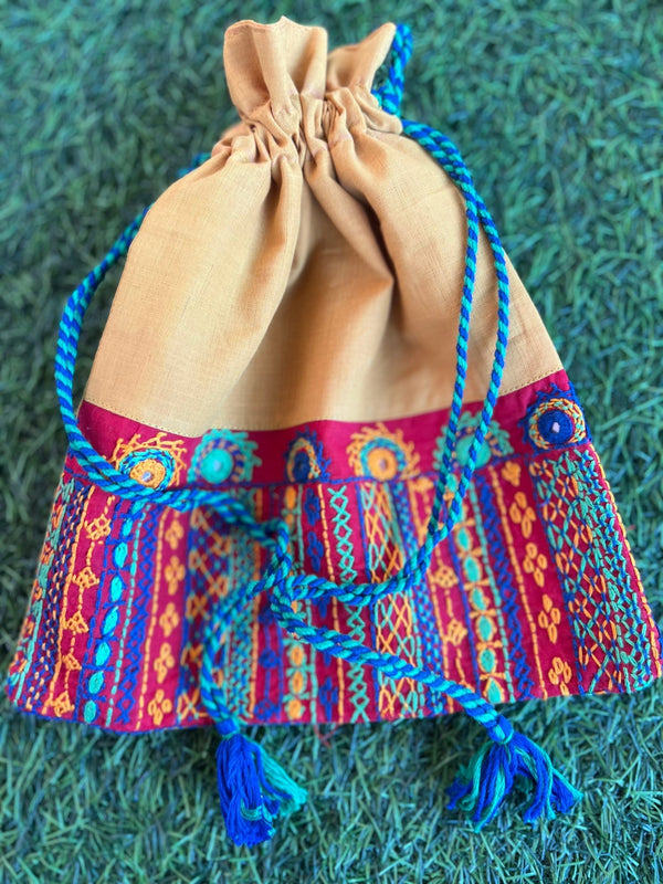 Cotton lambani potli bag
