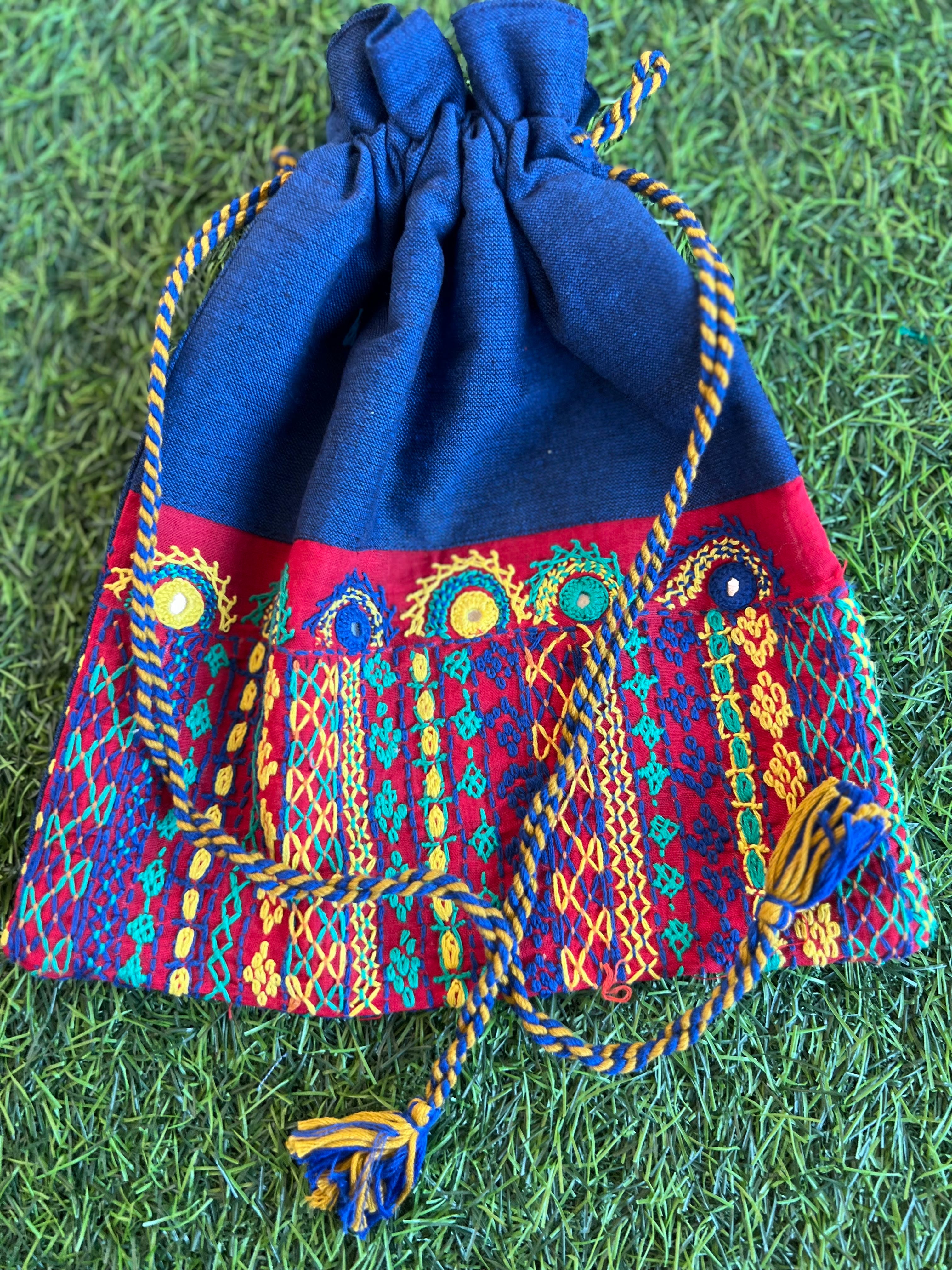 Cotton lambani potli bag