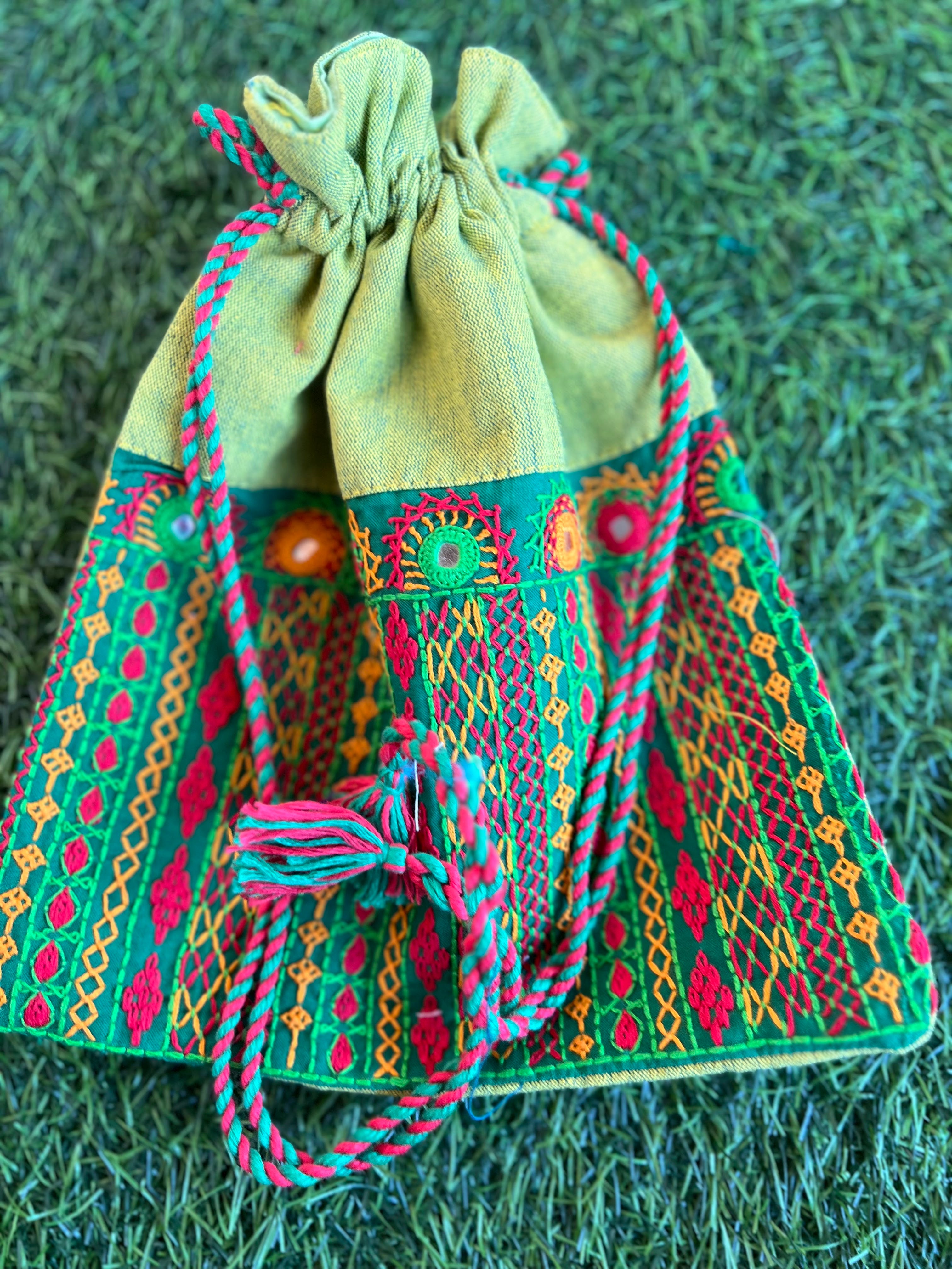 Cotton lambani potli bag