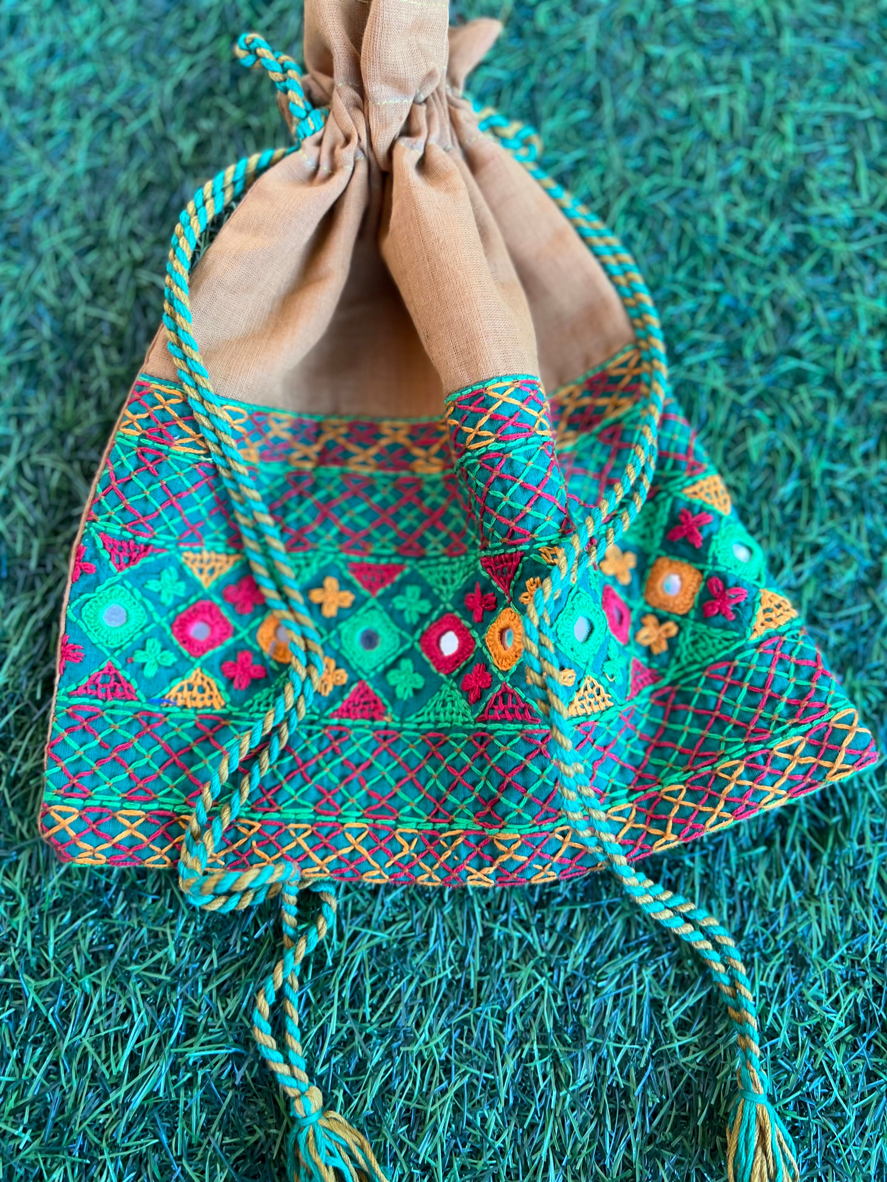 Cotton lambani potli bag