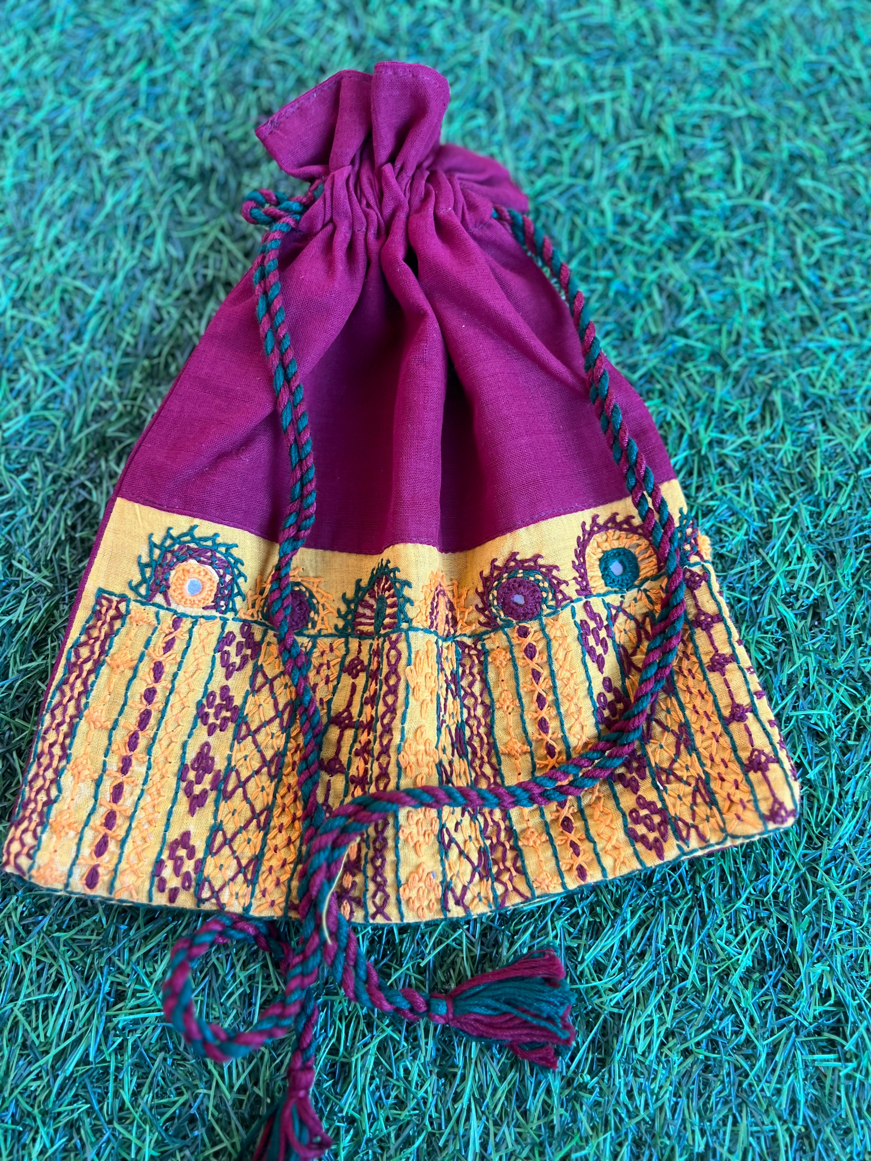 Cotton lambani potli bag