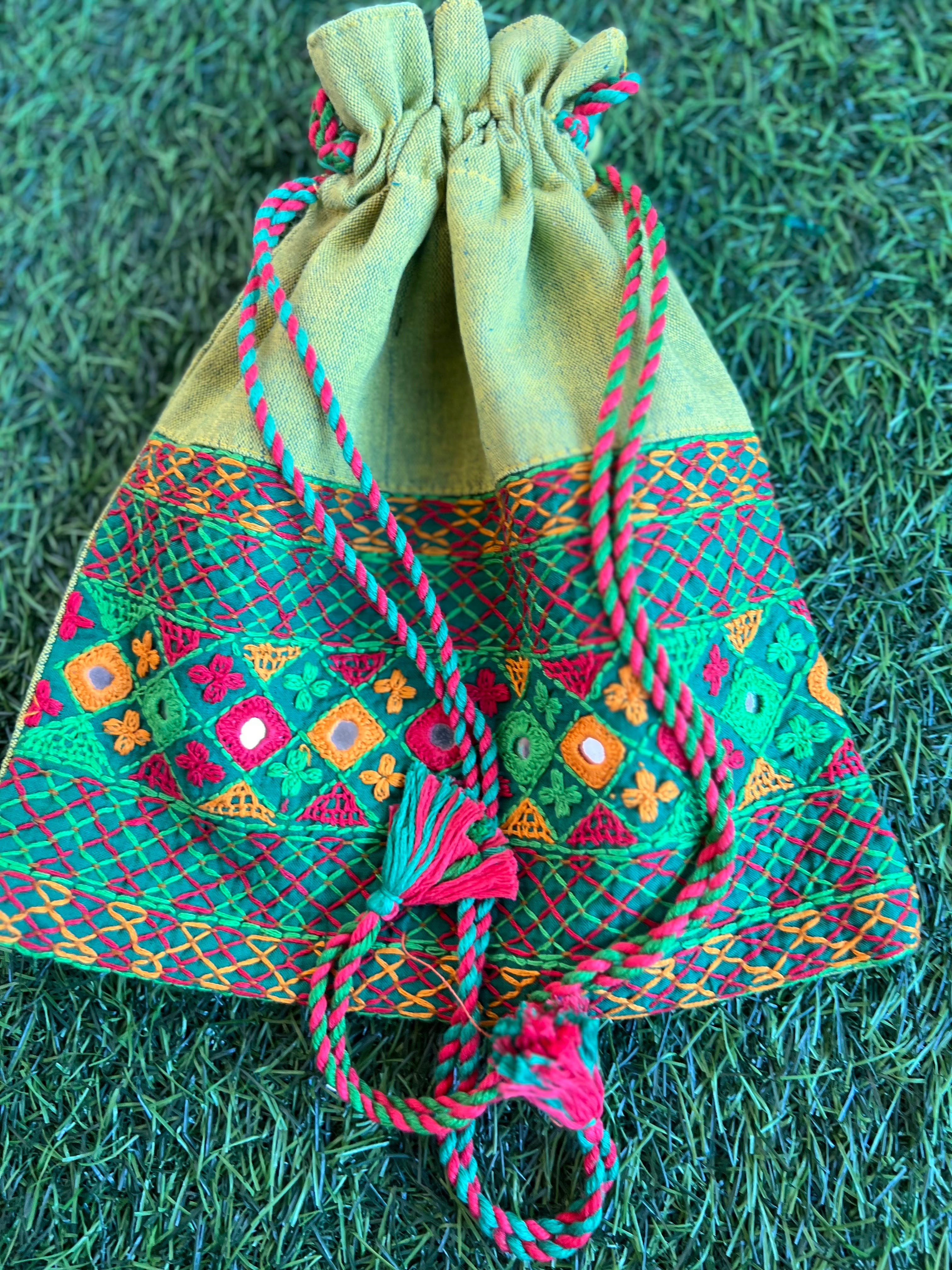 Cotton lambani potli bag