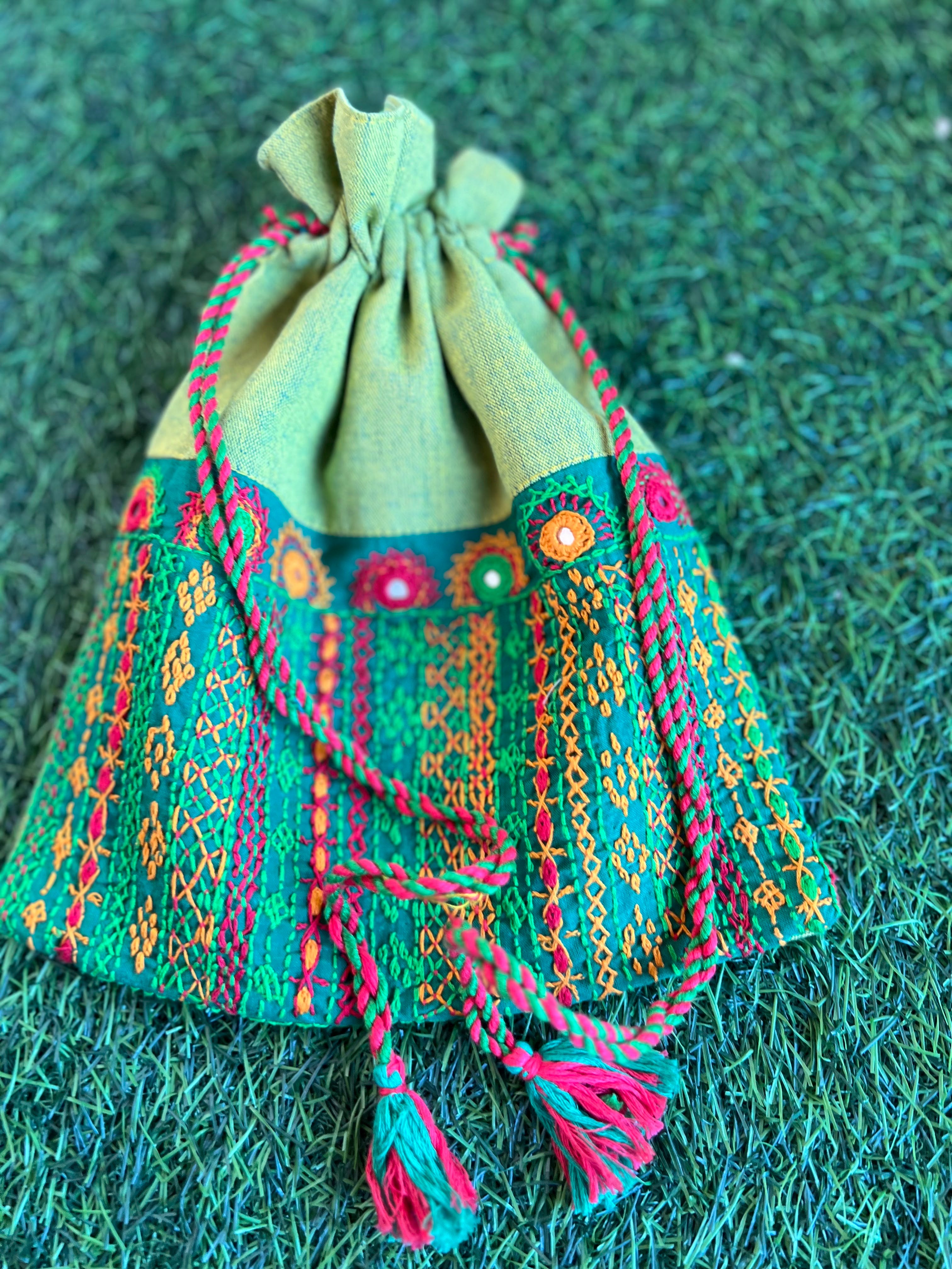 Cotton lambani potli bag