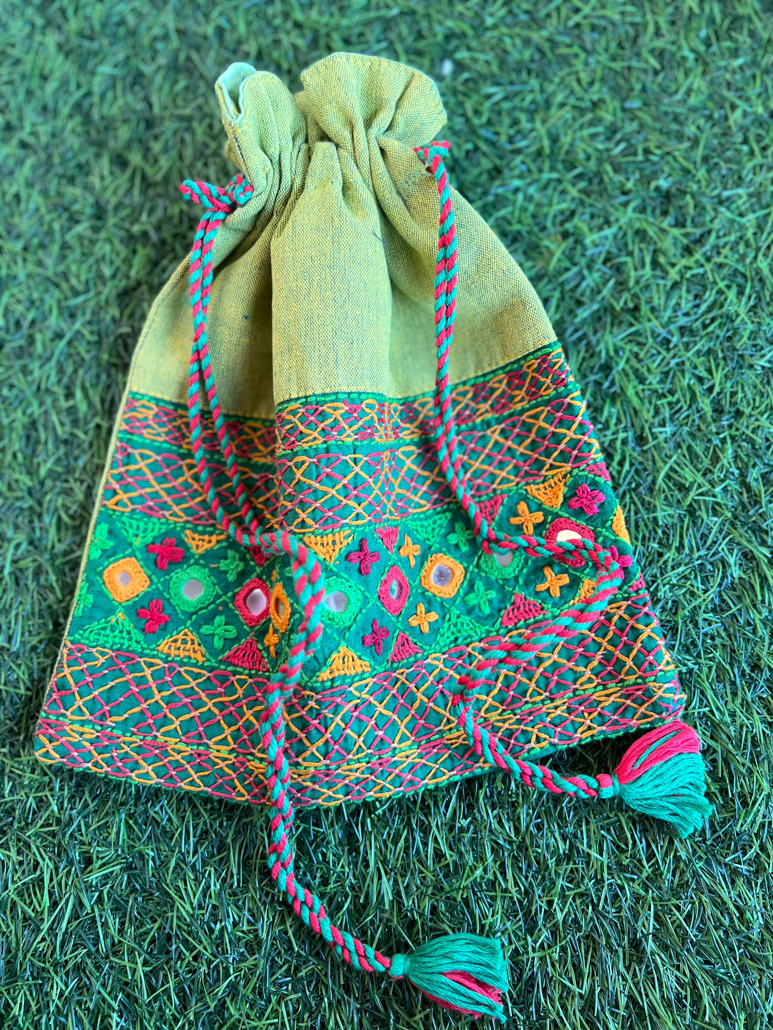 Cotton lambani potli bag