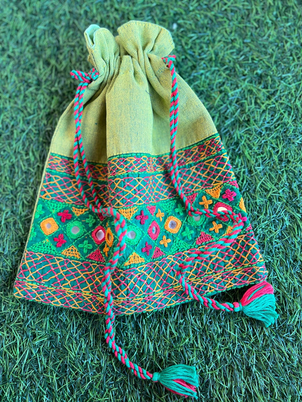 Cotton lambani potli bag
